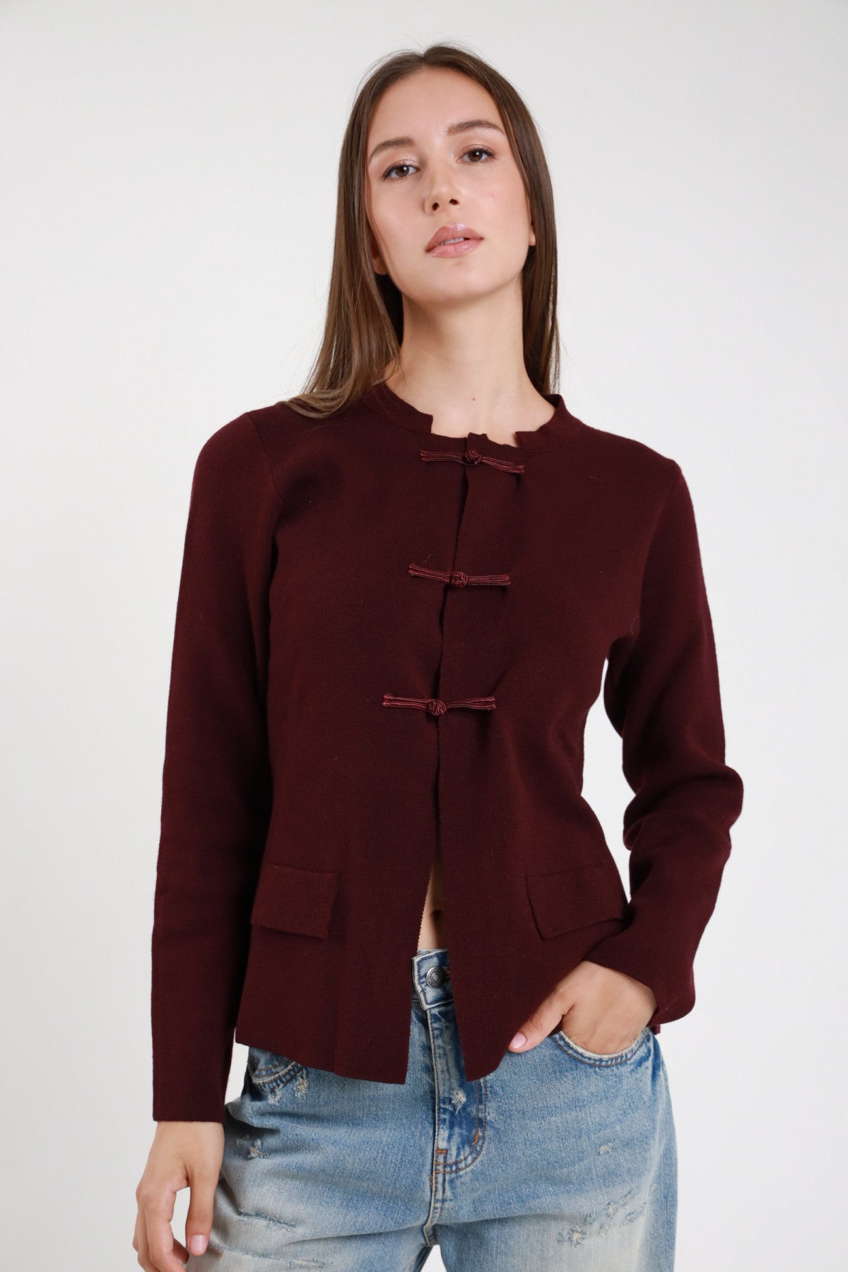 Cardigan Bordeaux