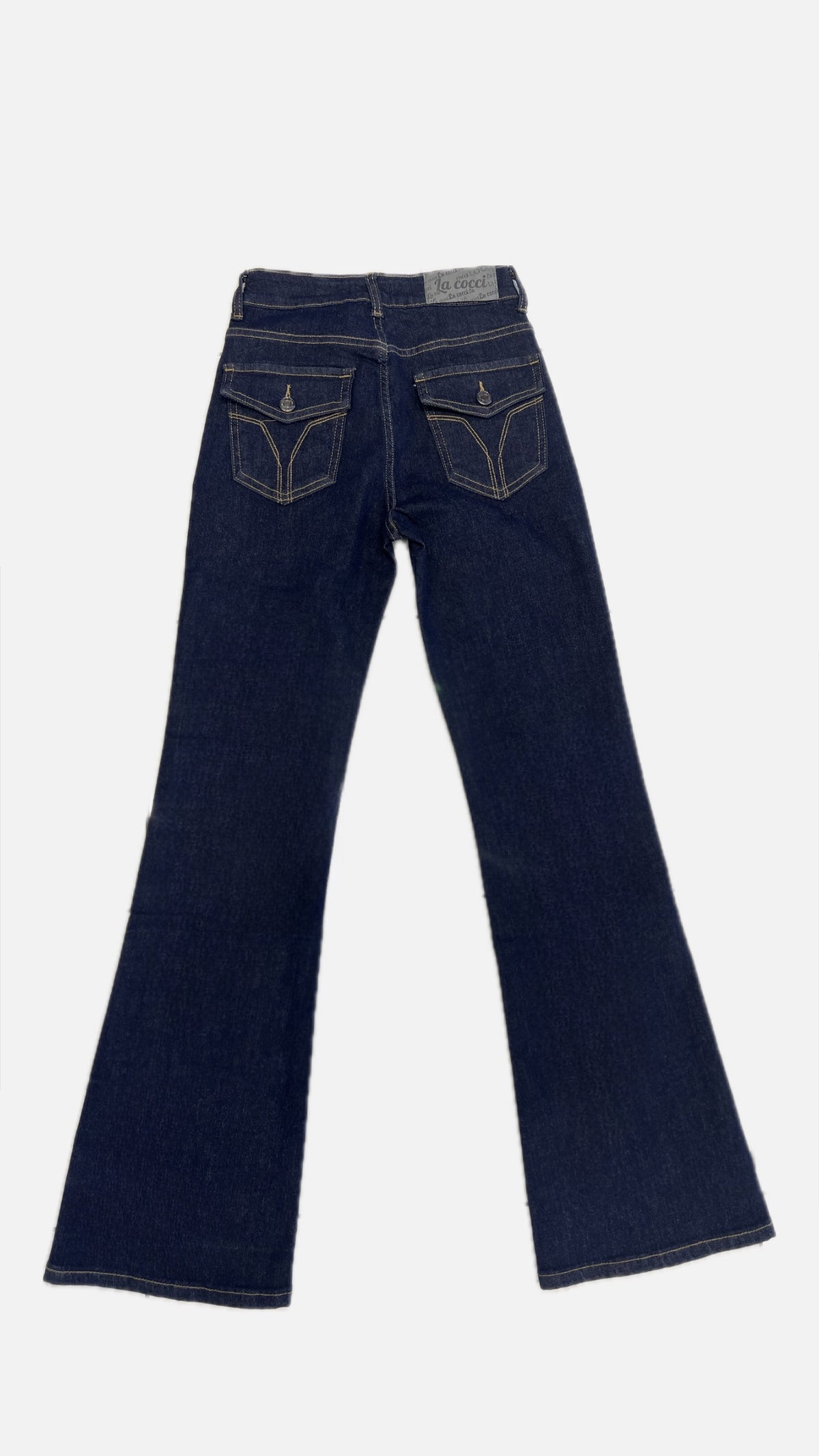 Jeans a zampa blu