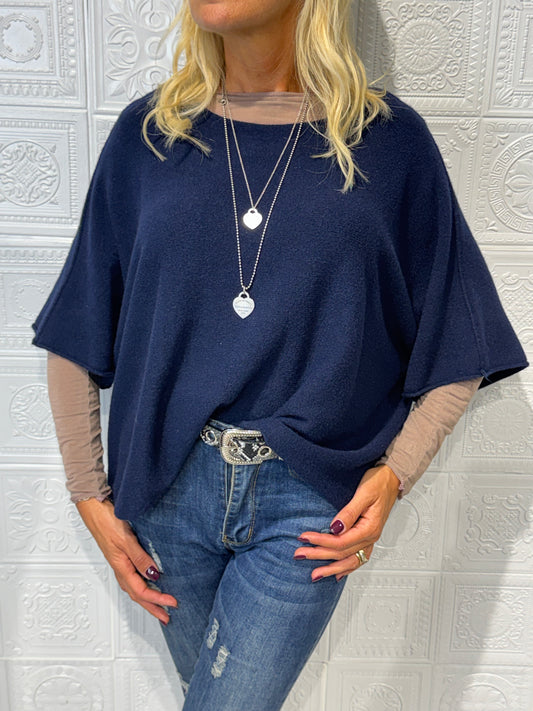 Maglia Mezza Manica Blu
