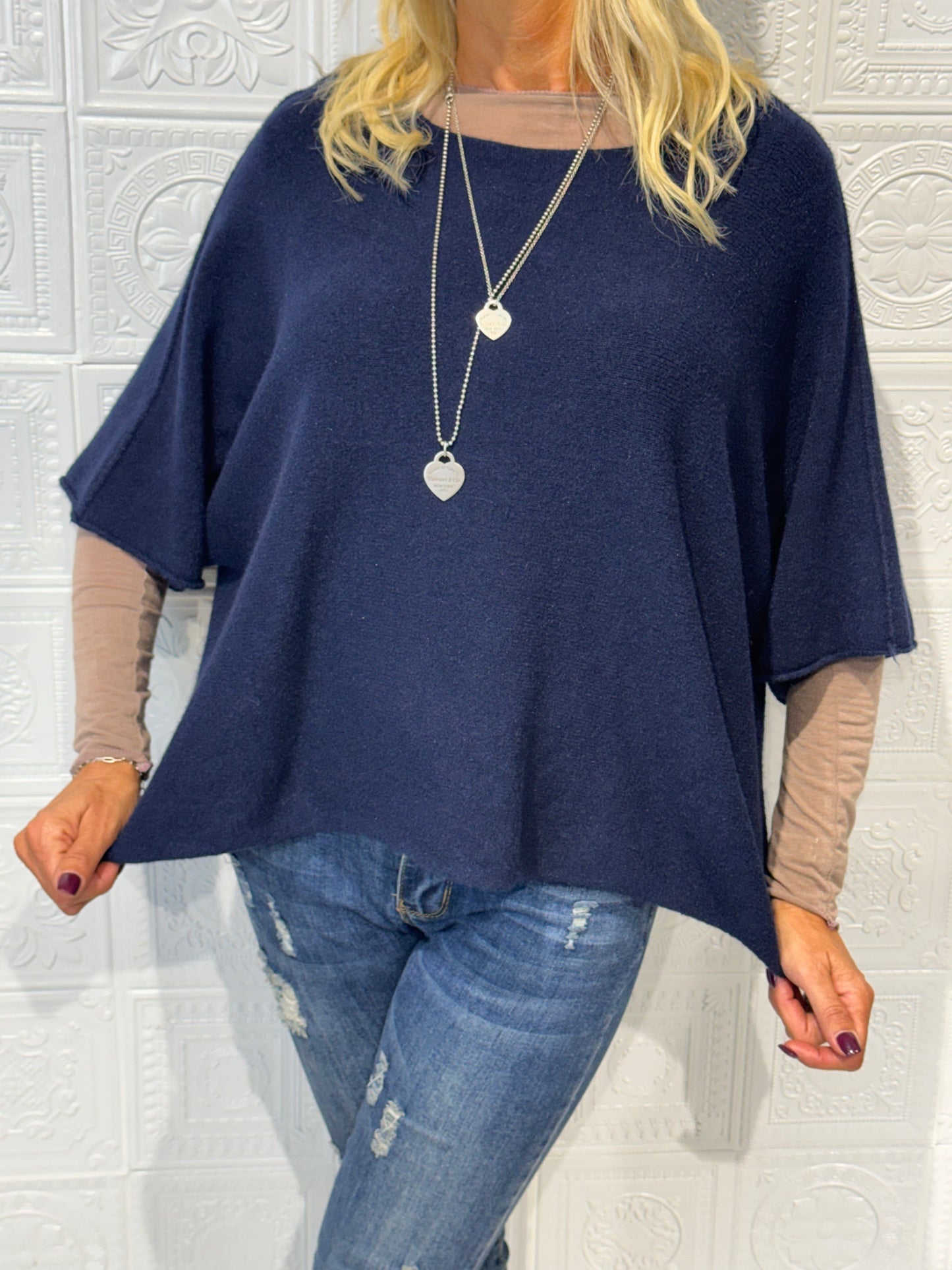 Maglia Mezza Manica Blu