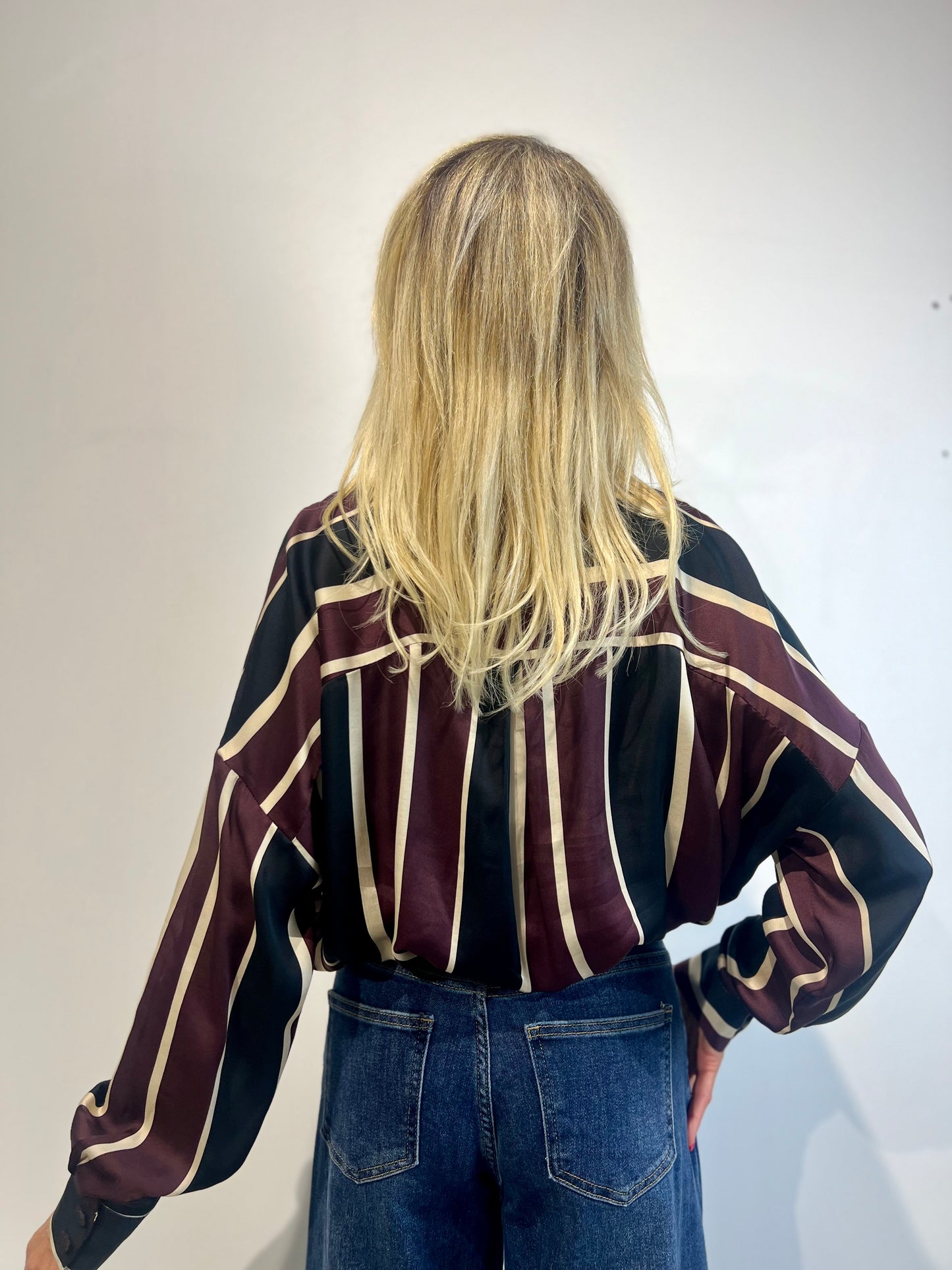 Camicia Imperial a righe con collo a punta