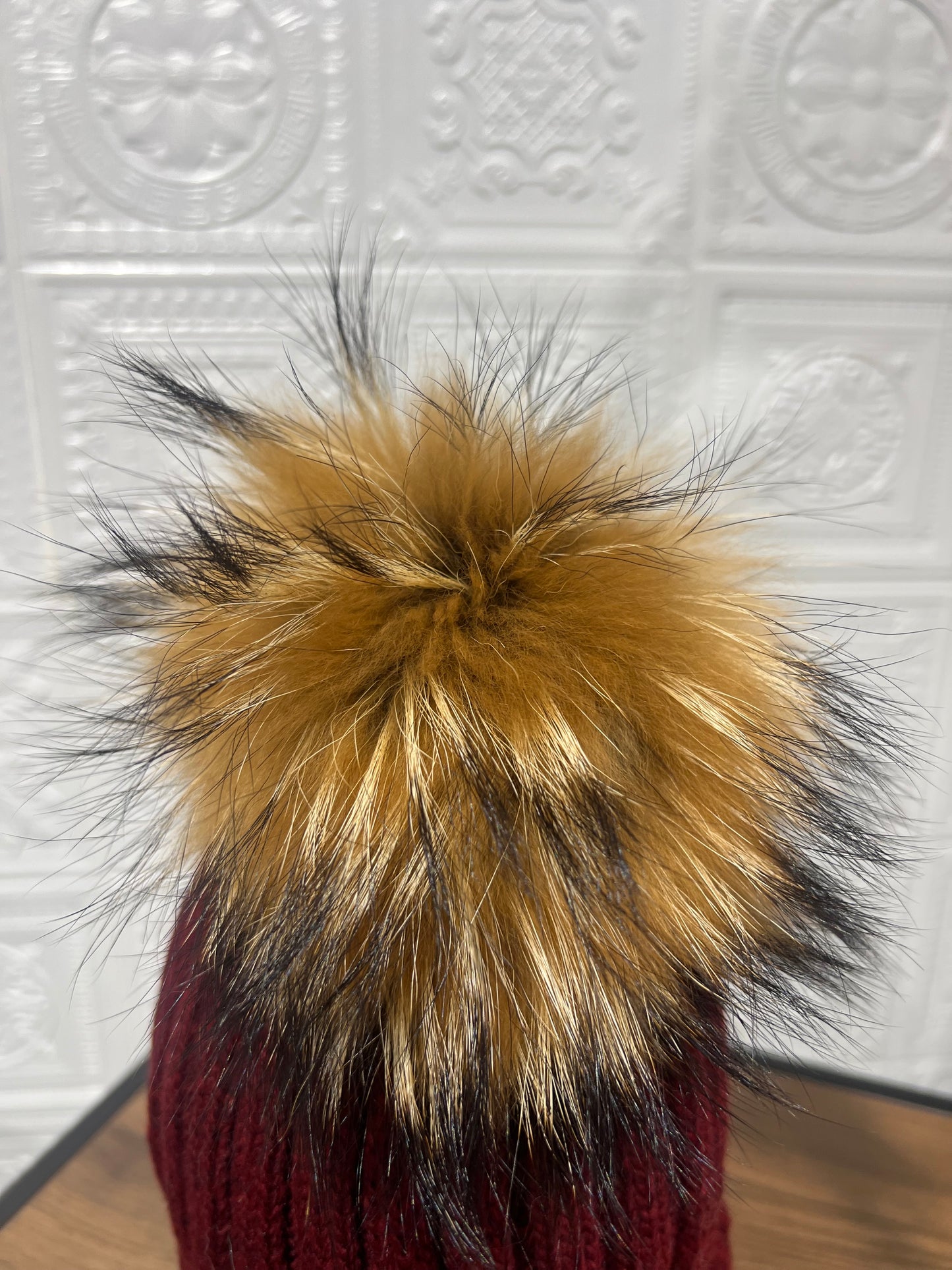 Cappello Pon Pon Bordeaux