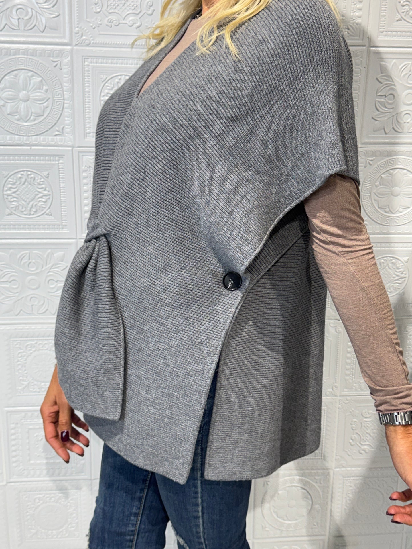 Cardigan Creta Grigio