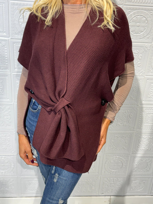 Cardigan Bordeaux