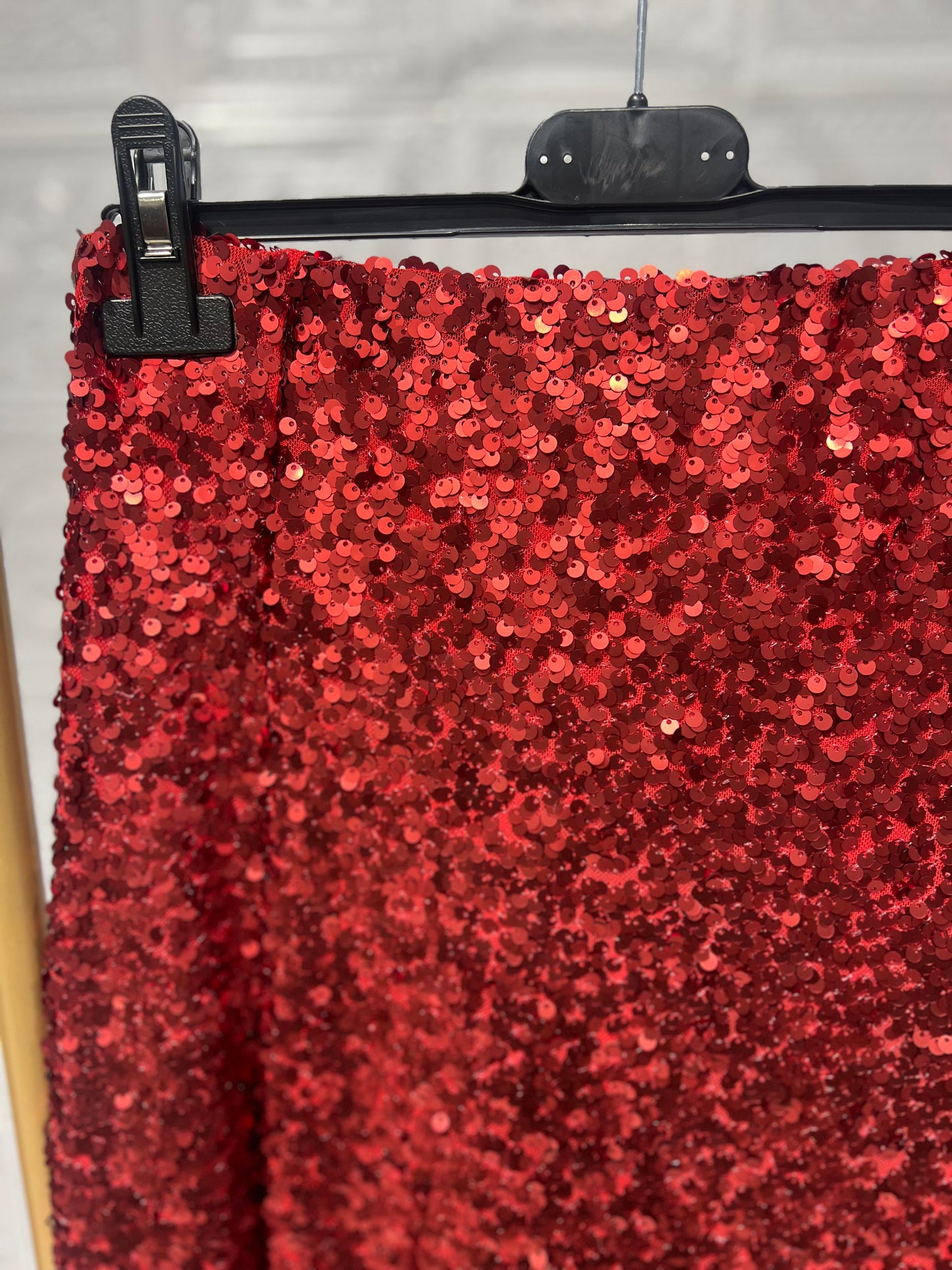 Longuette in Paillettes Rossa