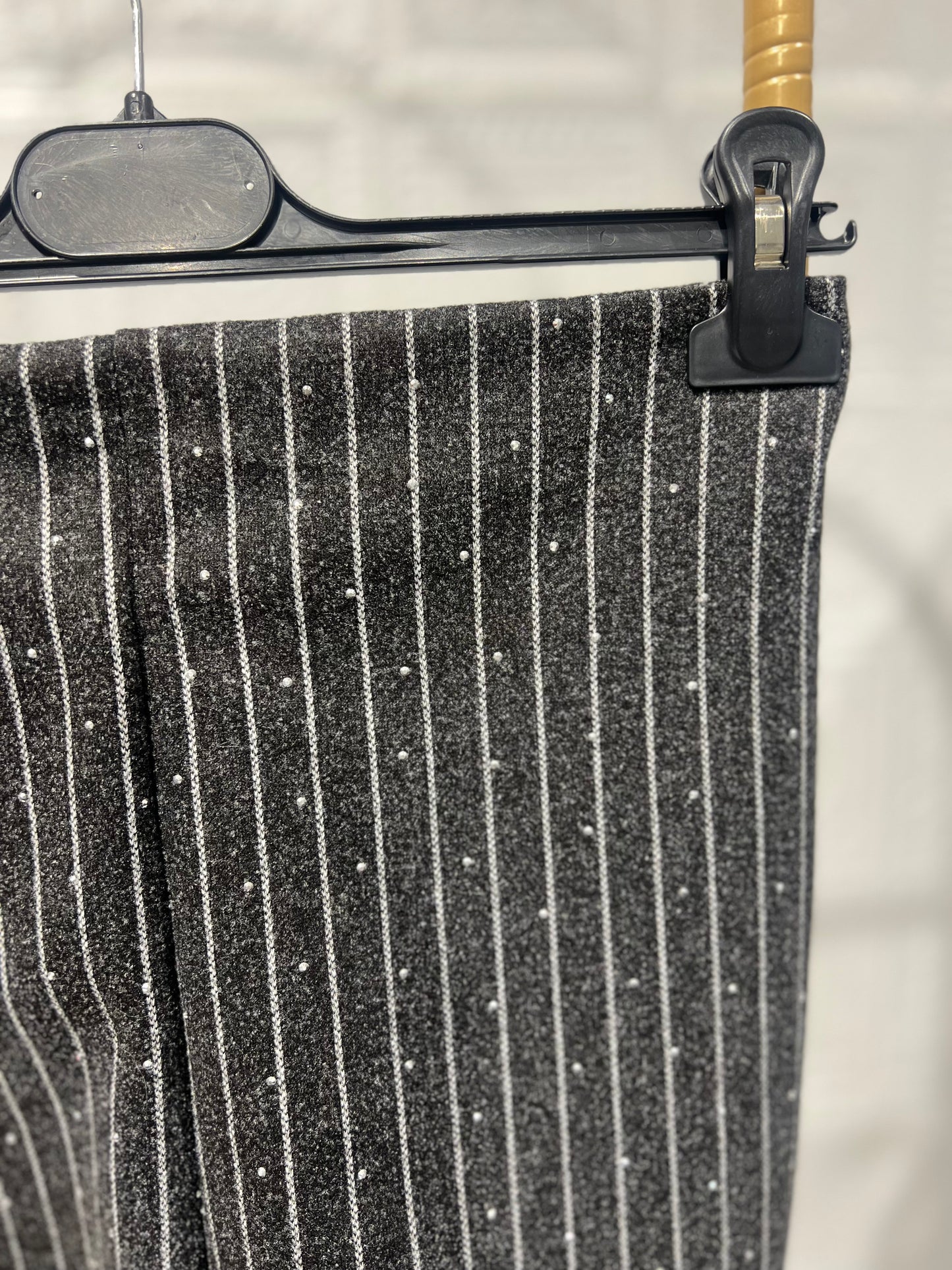 Pantaloncino Rigato Grigio