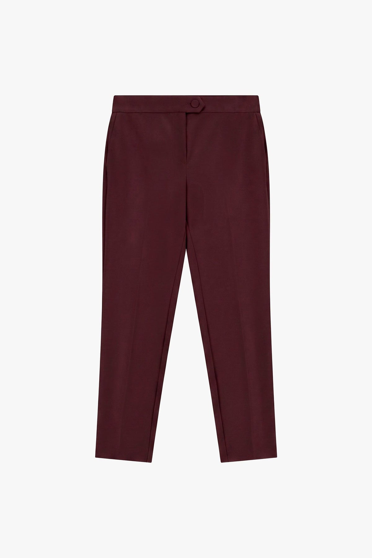Pantalone smoking sigaretta plum noir