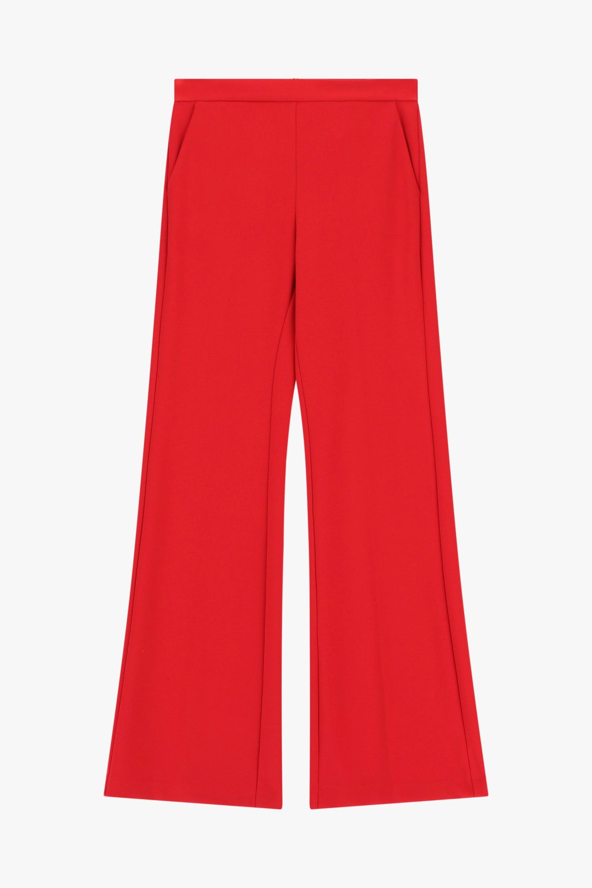 Pantalone smoking flare rosso