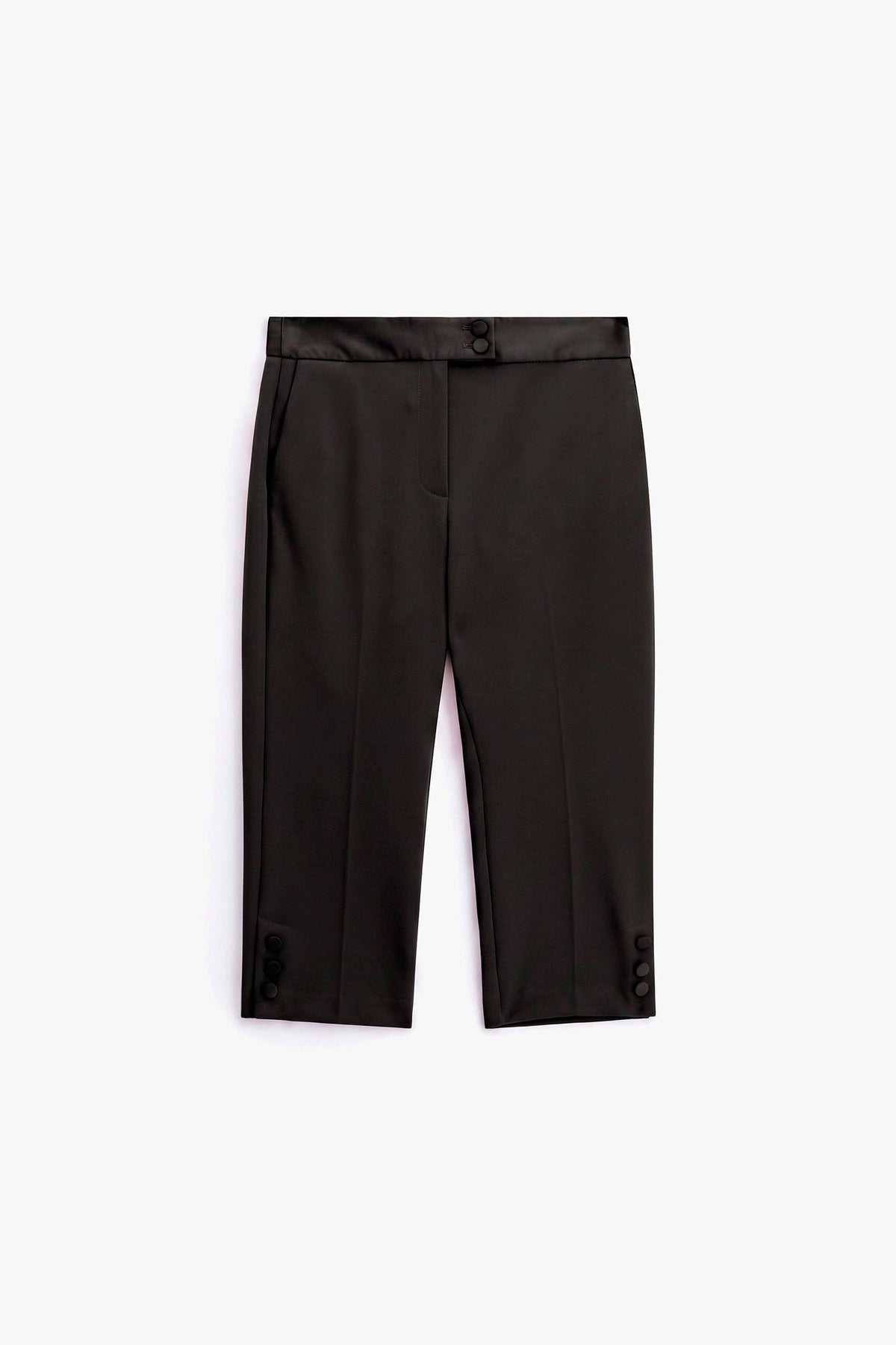 Pantaloni cropped neri
