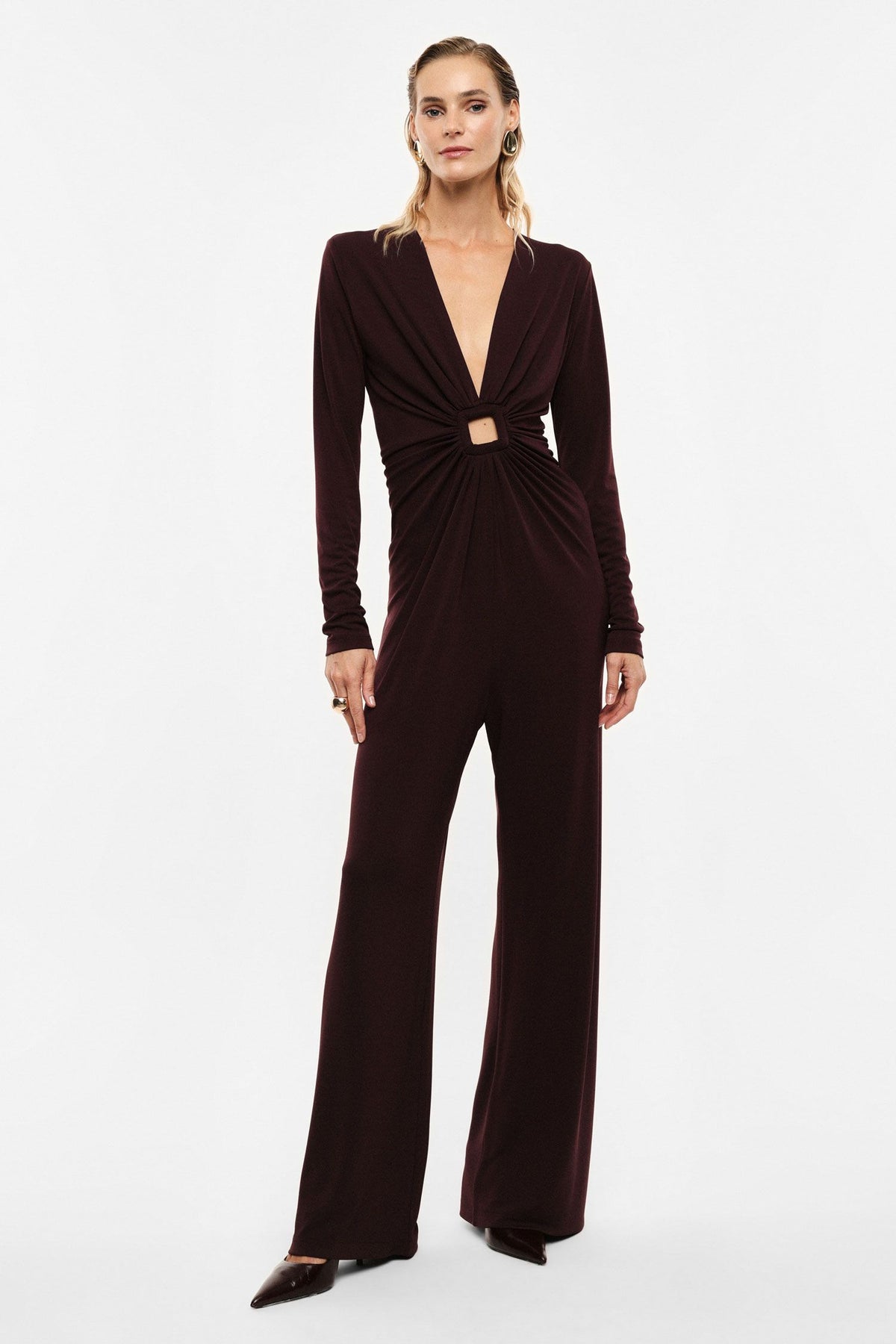 Tuta a maniche lunghe plum noir