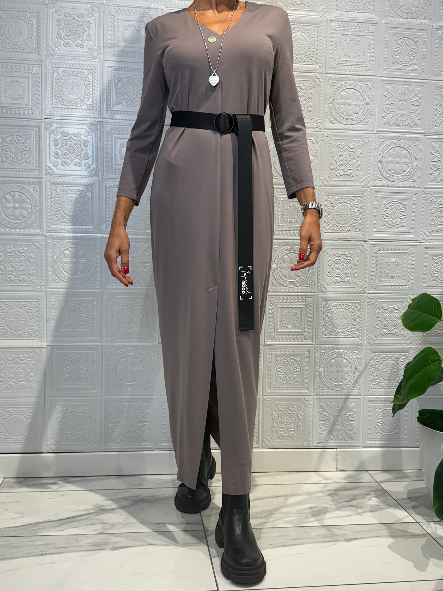 Abito lungo Imperial Tortora