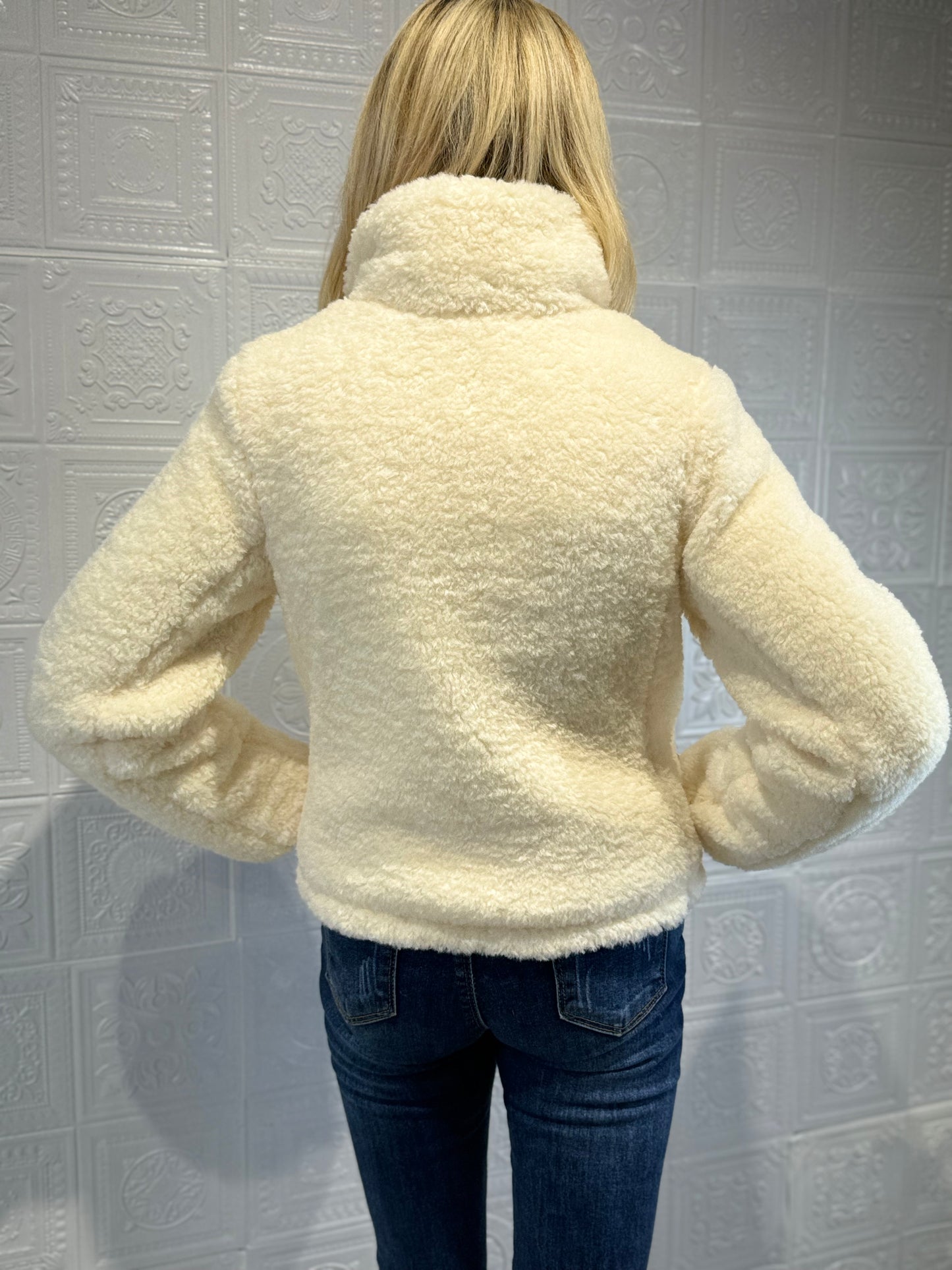 Giubbino Reversibile Con Pelo MimiMua Panna