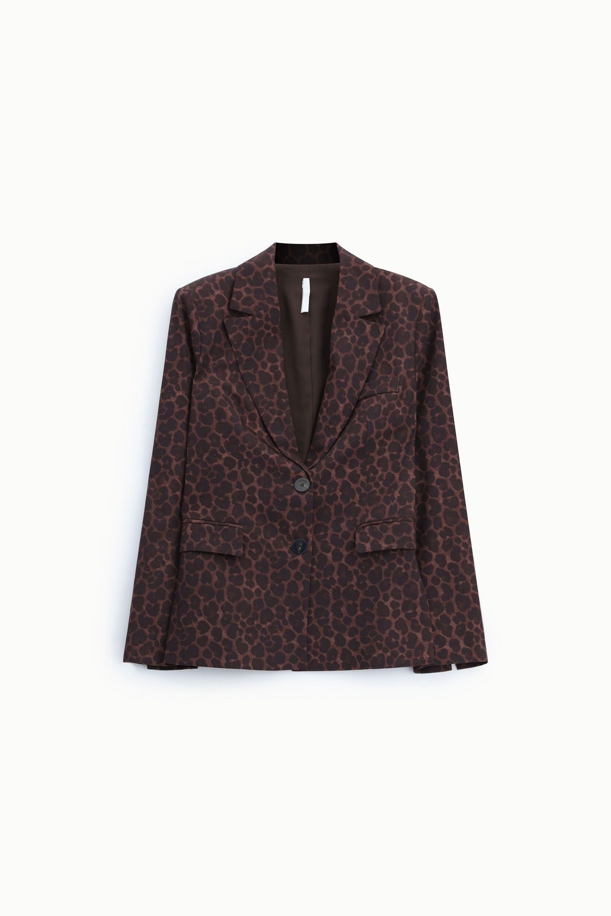 Blazer monopetto leopardato