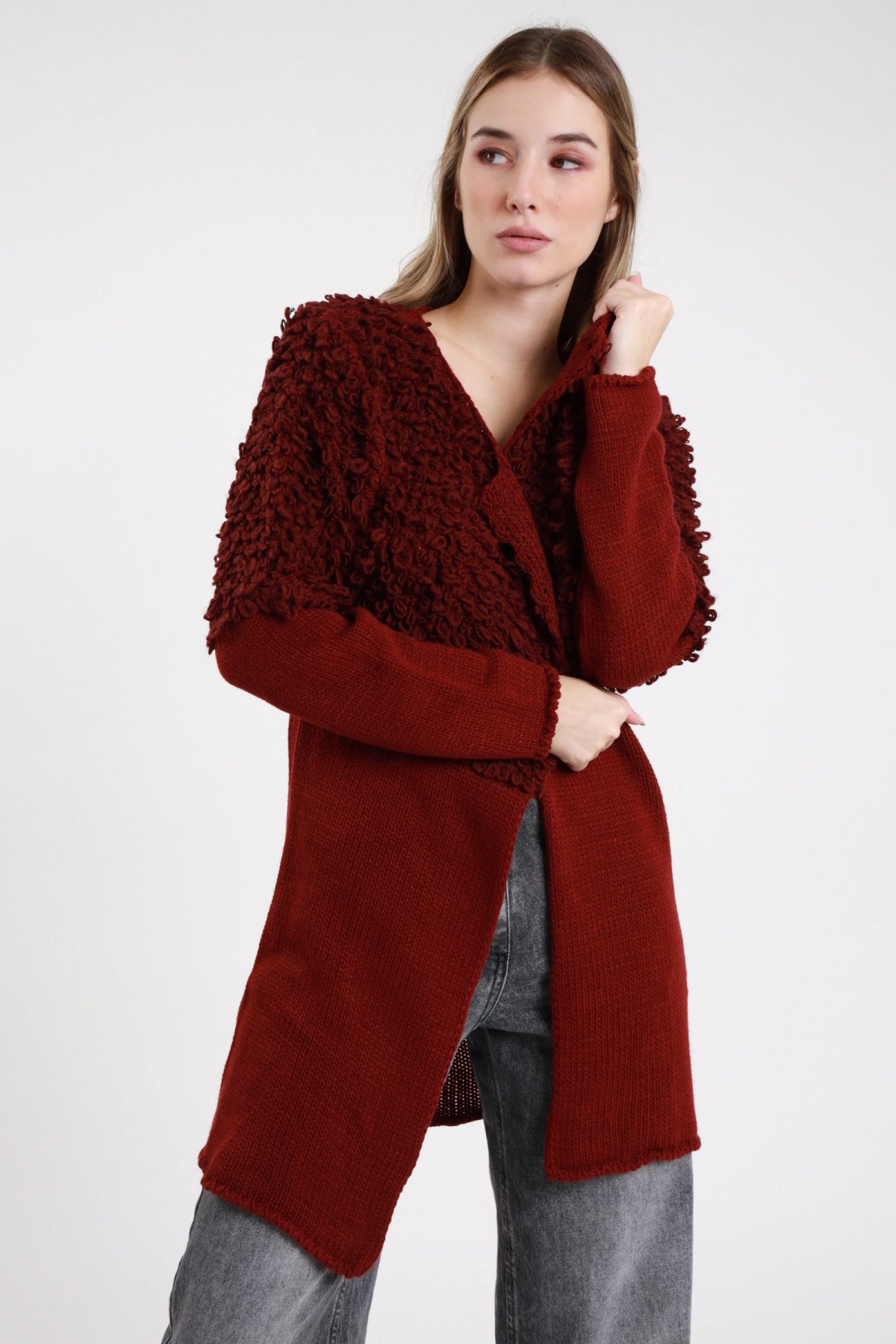 Cardigan lungo Vino