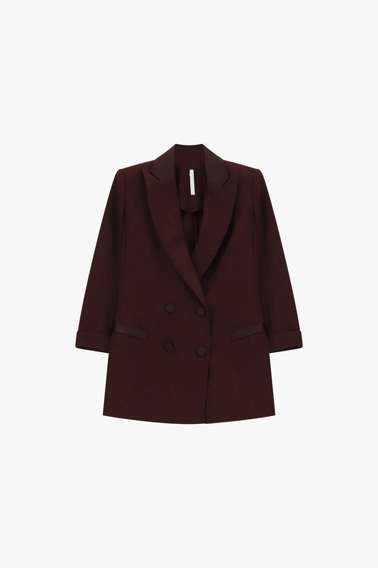 Giacca smoking plum noir