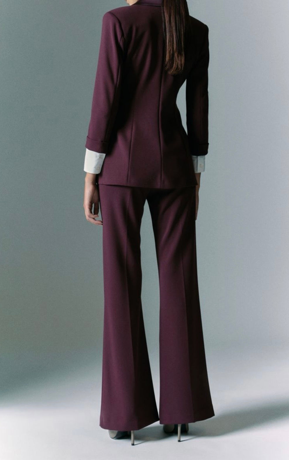Pantalone Imperial flare Smoking Prugna