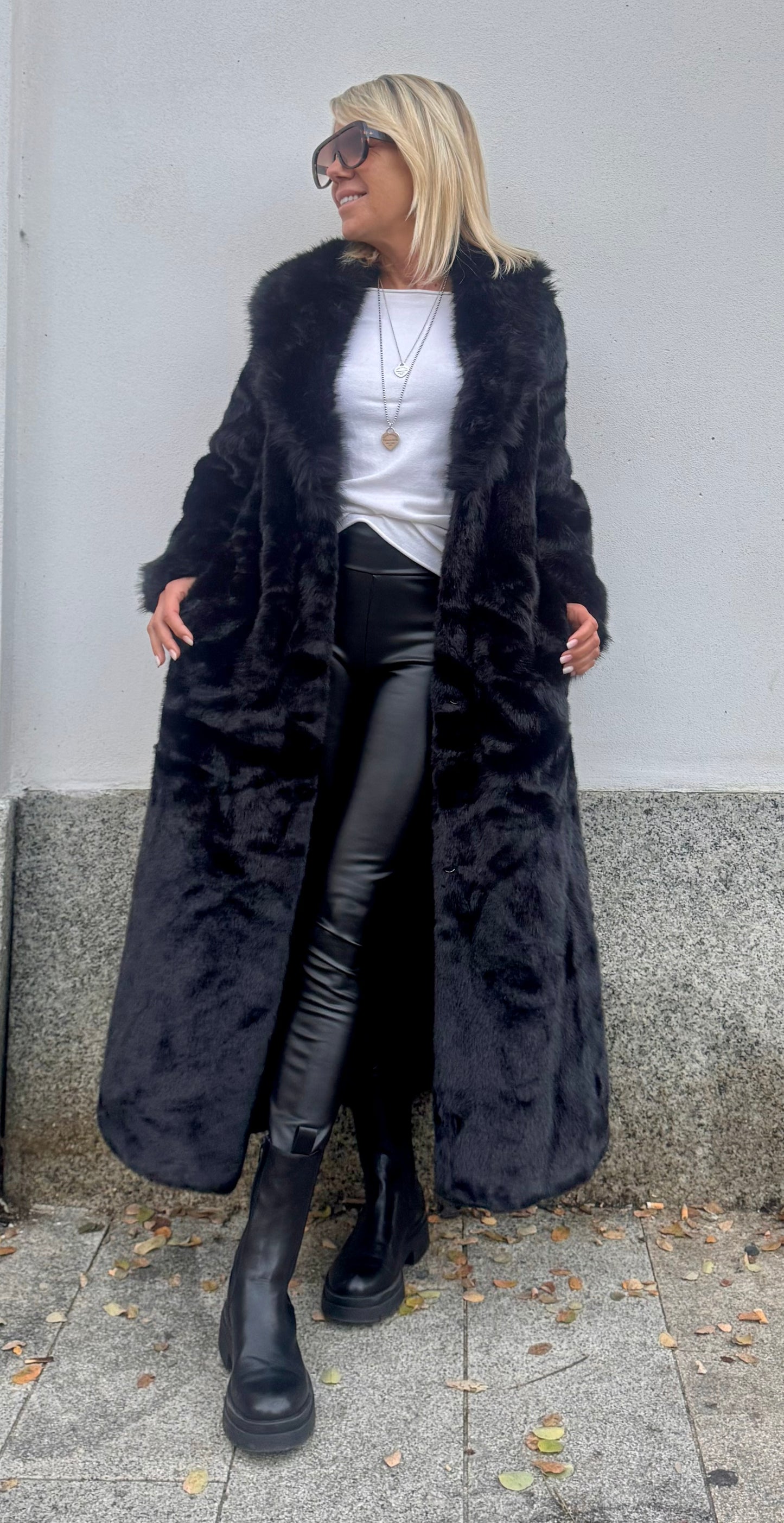 Pelliccia St Moritz Lunga Nera