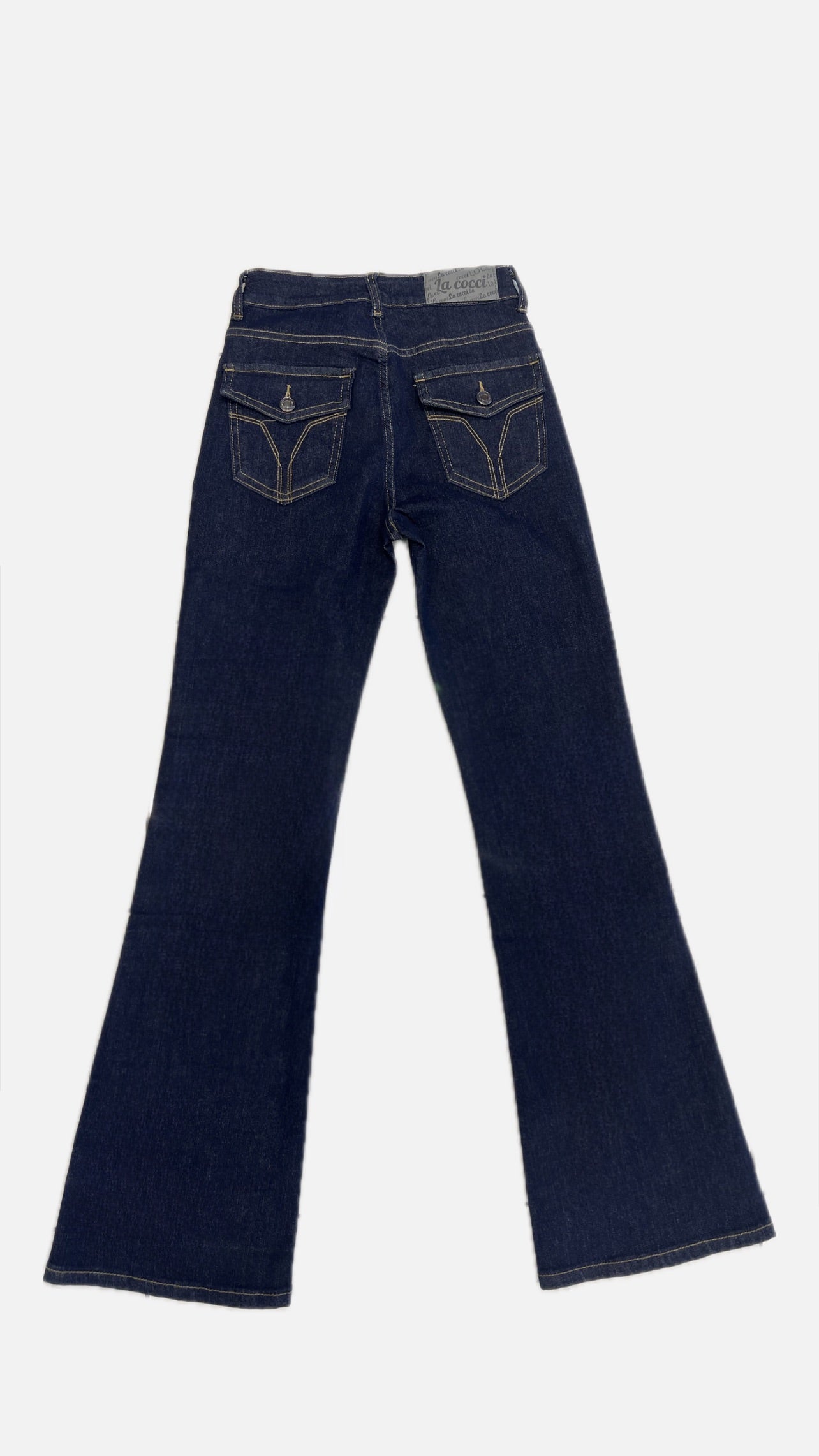 Jeans a zampa blu