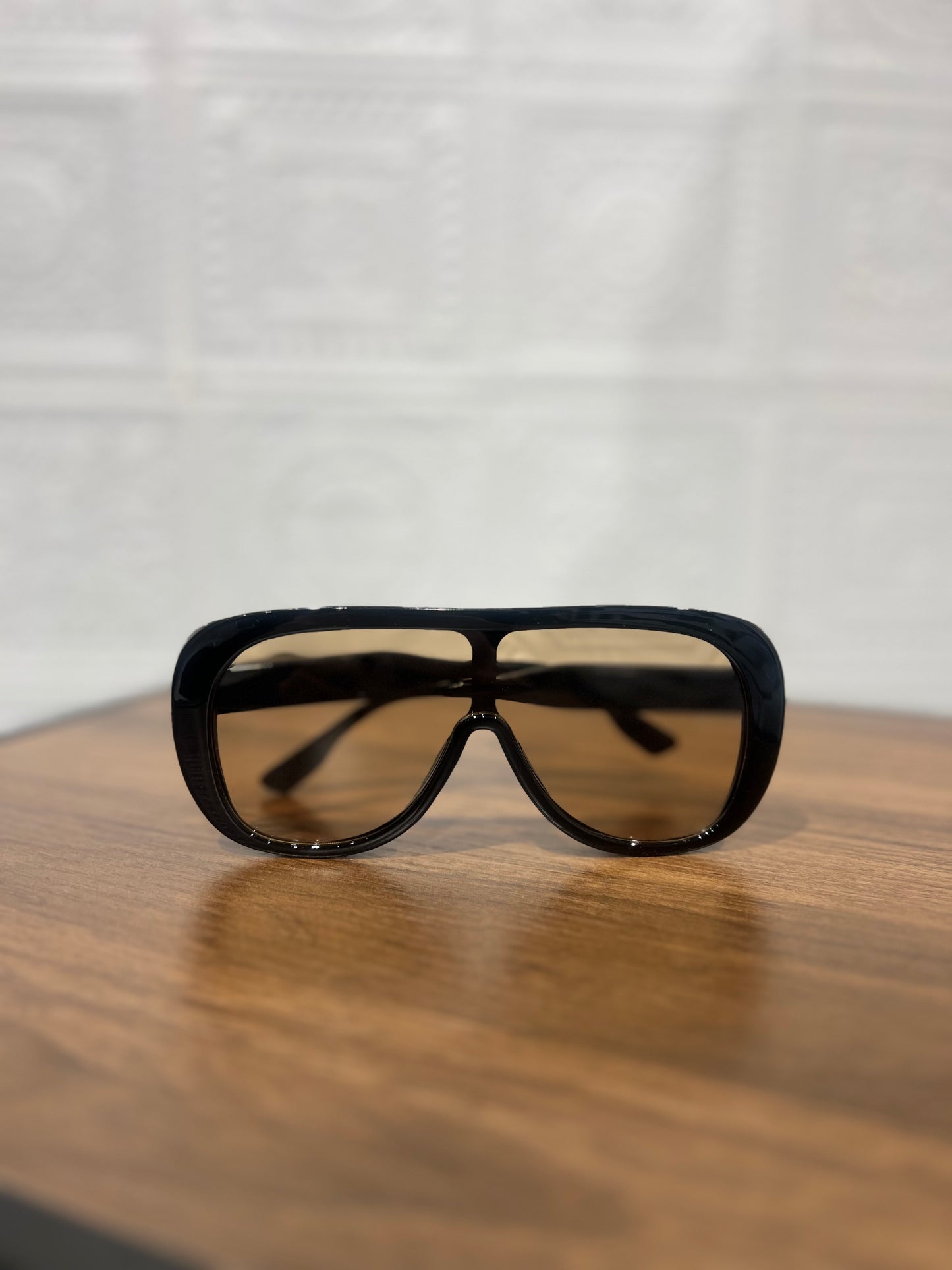 Occhiale Nero Lente Marrone