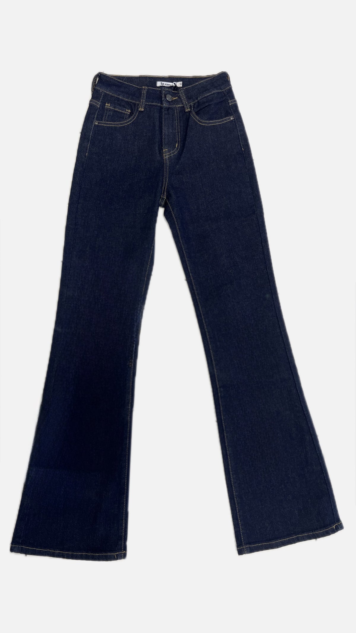 Jeans a zampa blu