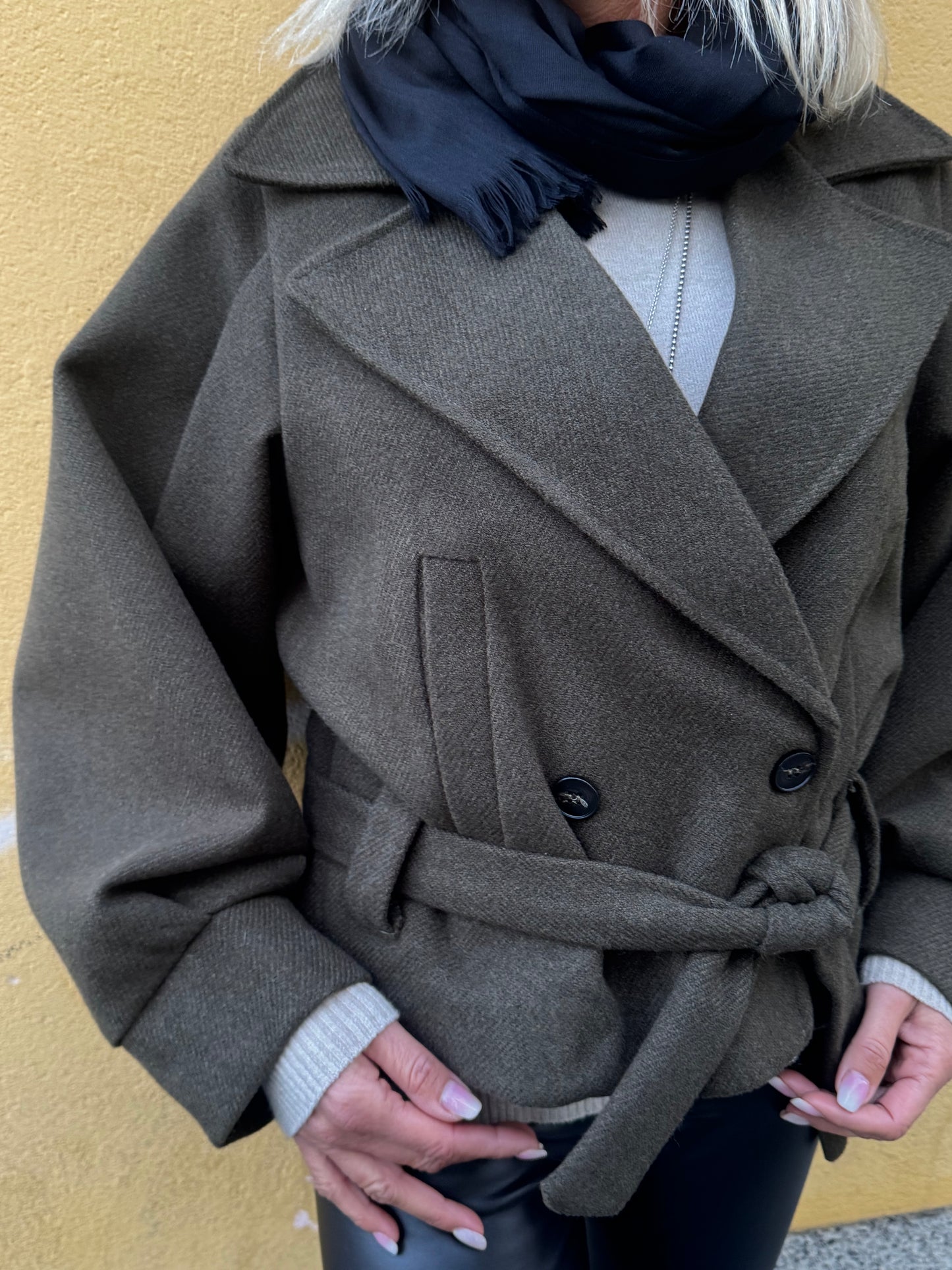 Cappotto Corto Verde militare
