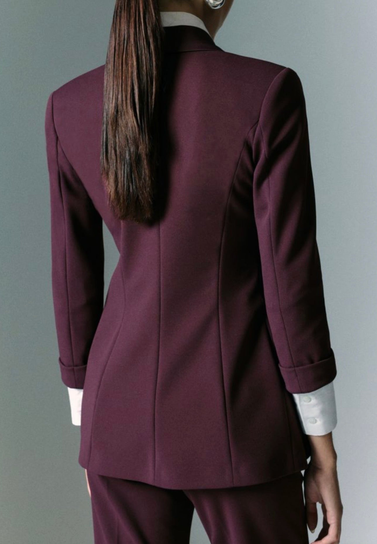 Giacca Imperial doppiopetto Smoking Prugna