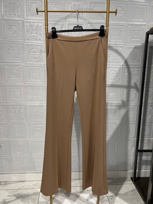 Pantalone Flare Smoking Imperial Cammello