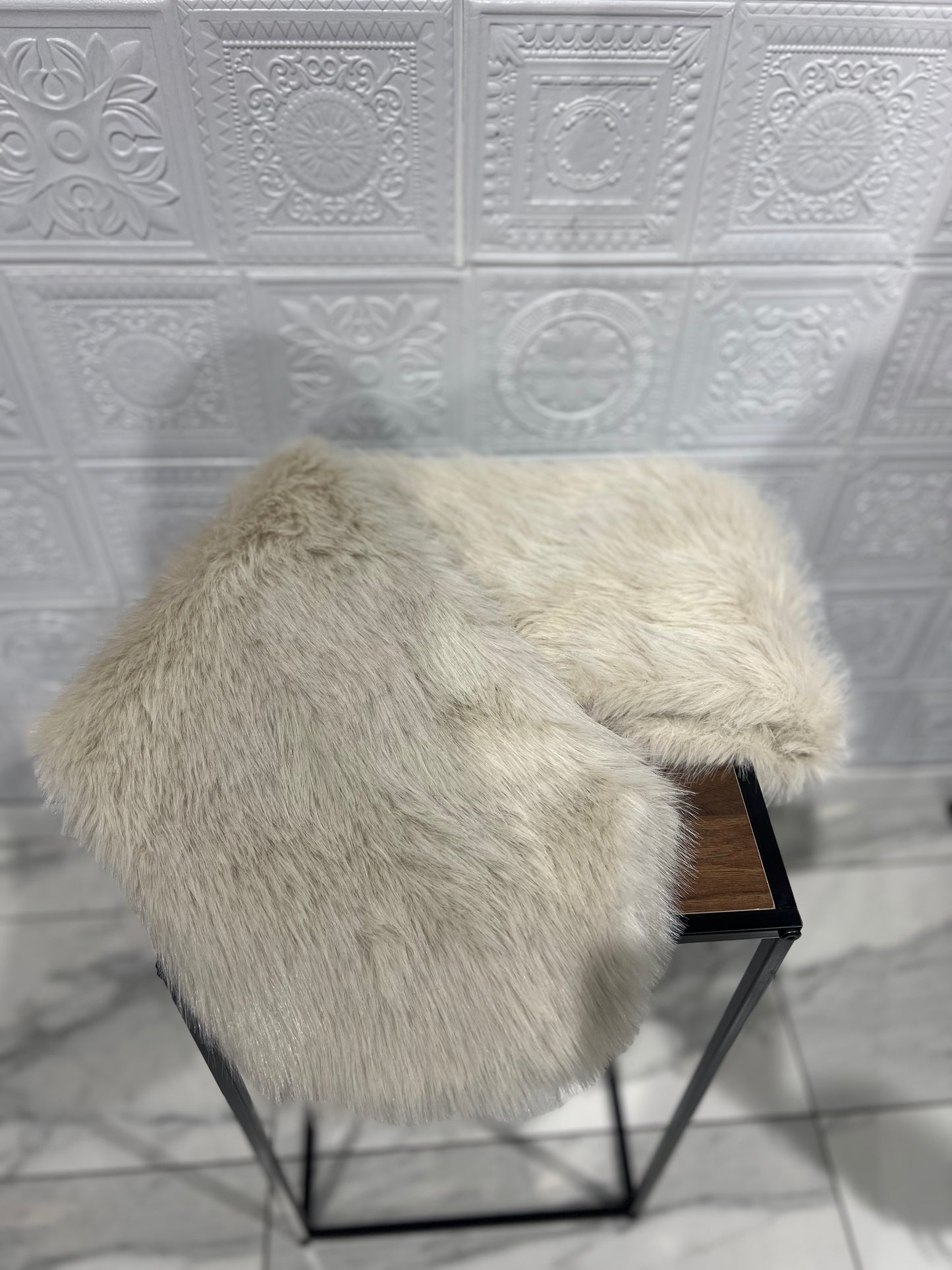 Stola Pelliccia Panna