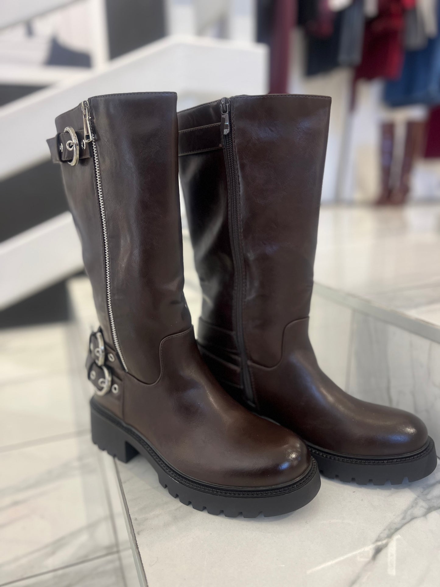 Anfibio Alto Marrone