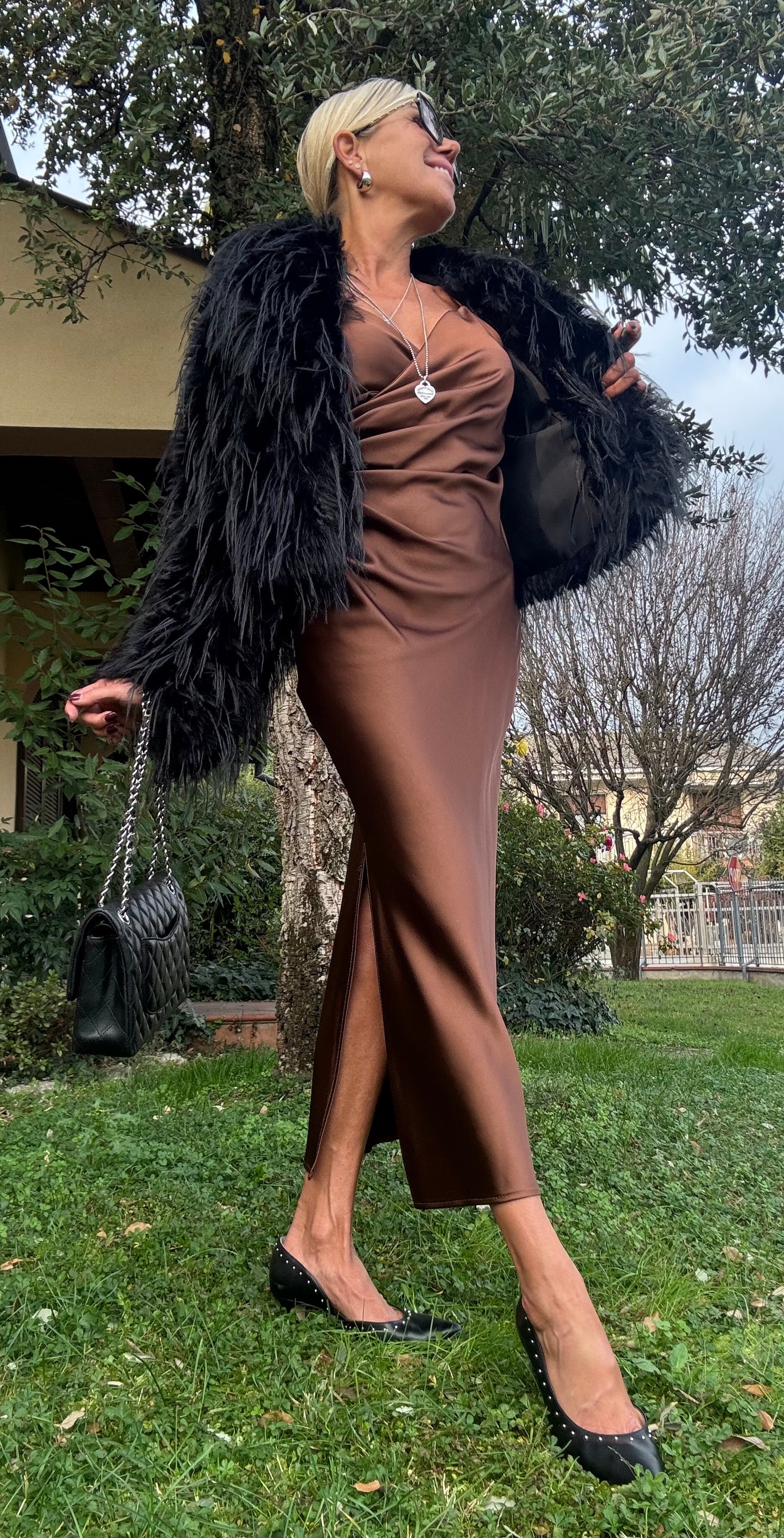 Pelliccia Cervinia Nera