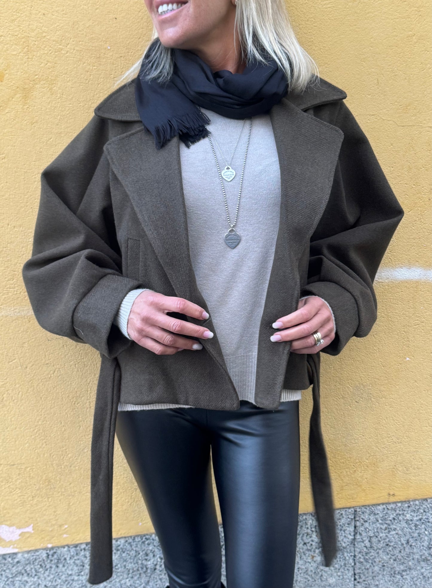 Cappotto Corto Verde militare