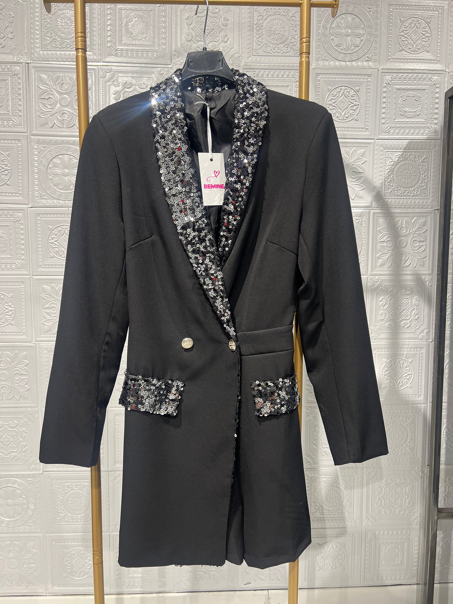 Abito Smoking Con Paillettes