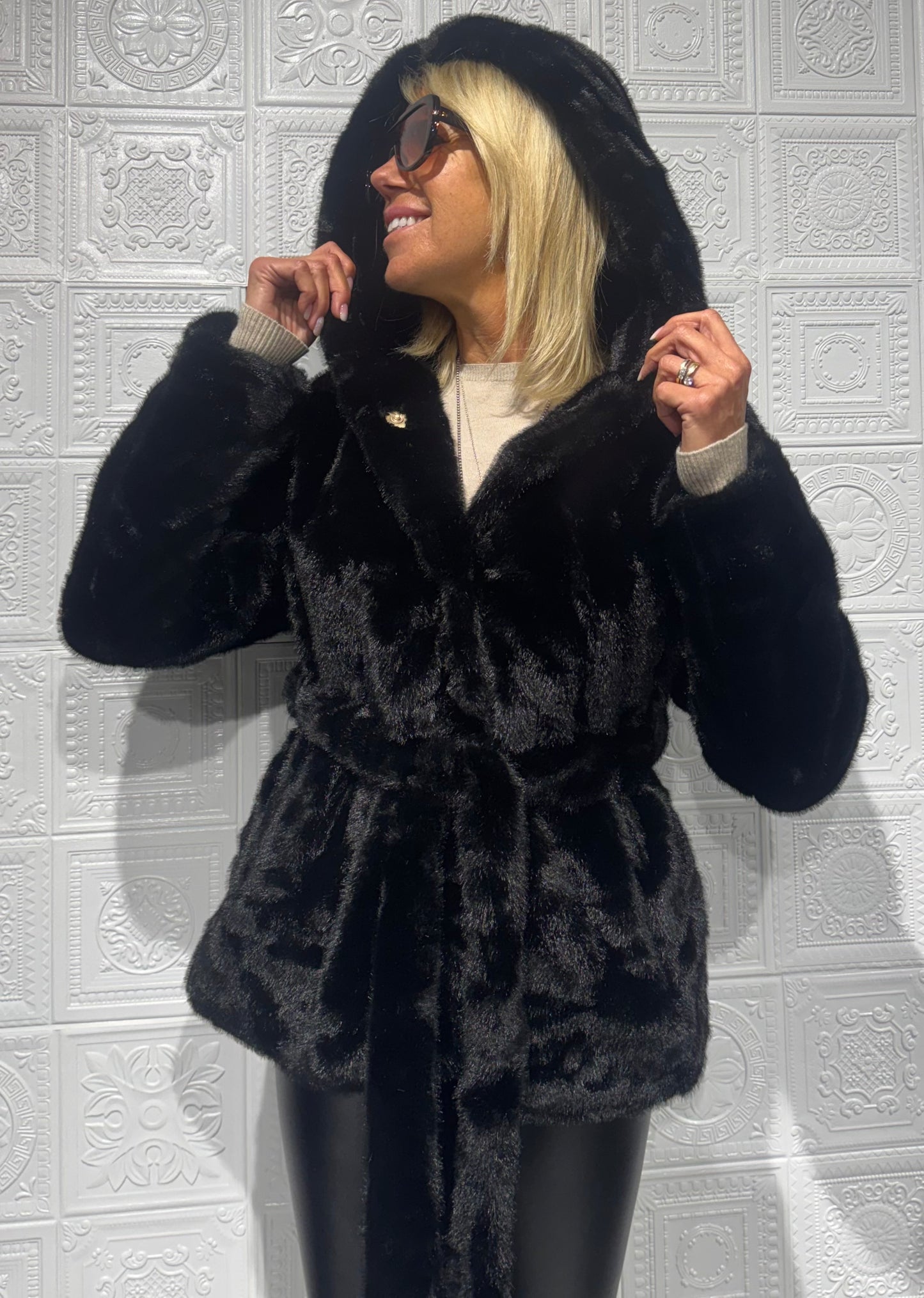 Pelliccia Cortina Nera