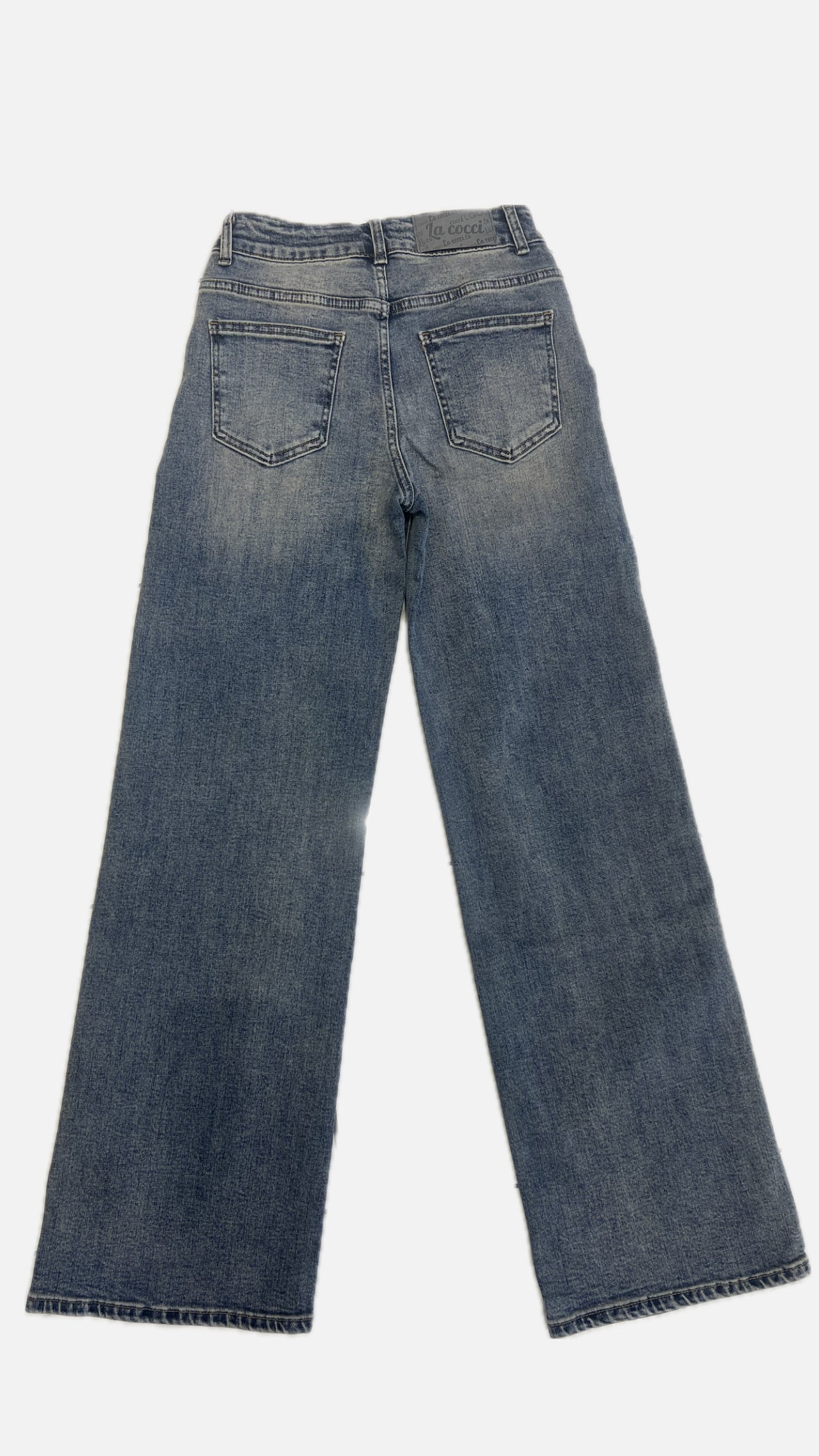 Jeans con bottoni brillanti