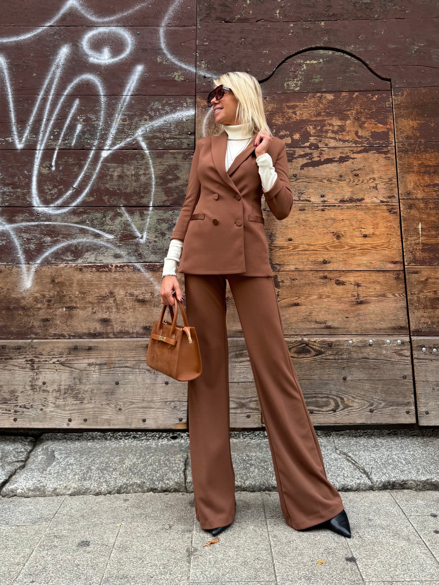 Pantalone Flare Smoking Imperial Castagna