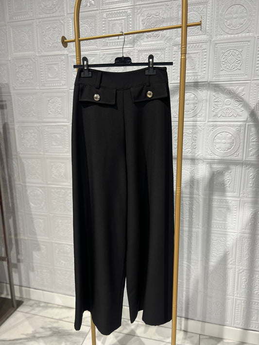 Panta Palazzo Mimi Mua Nero