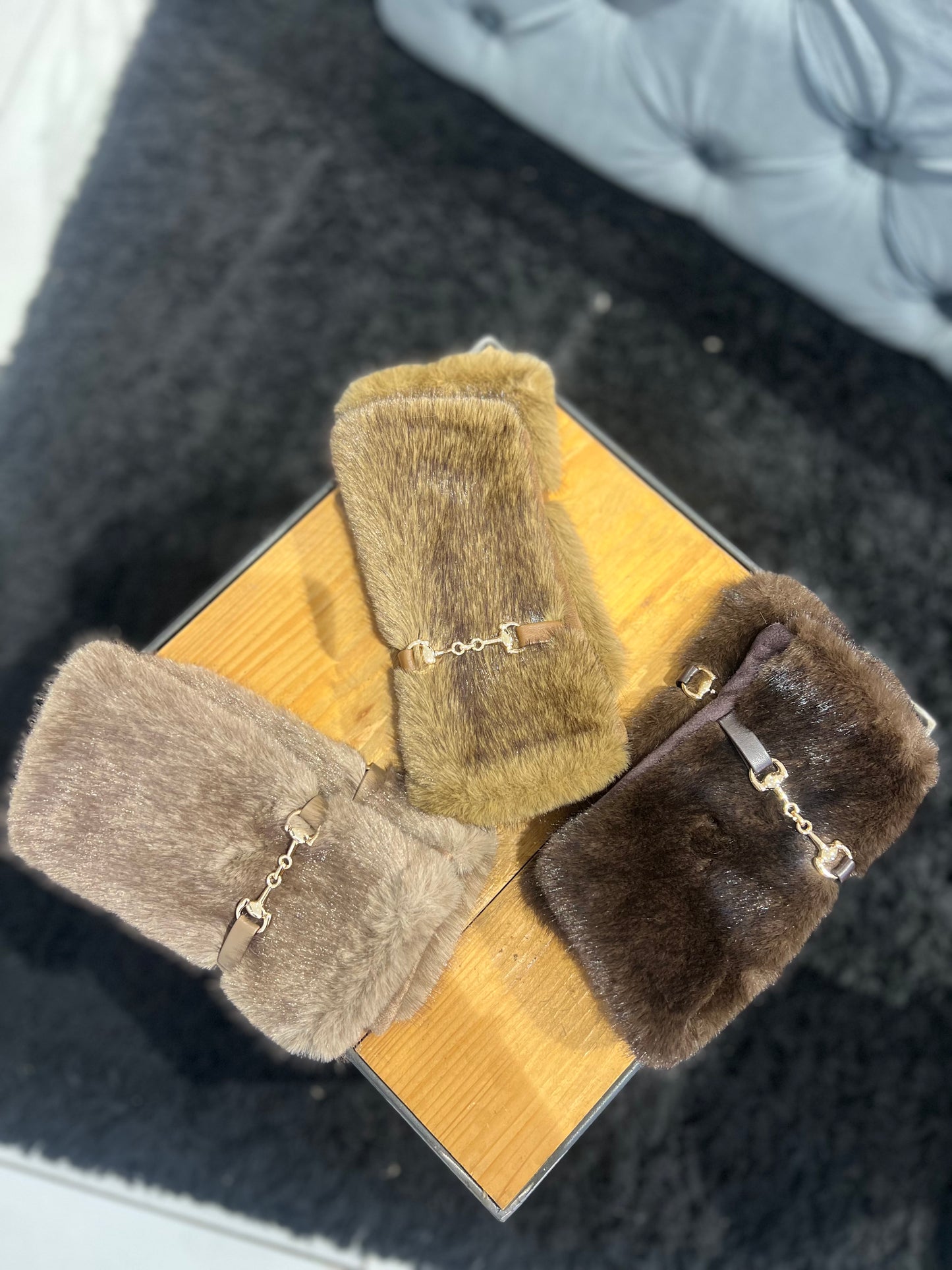 Guanti senza Dita Cammello