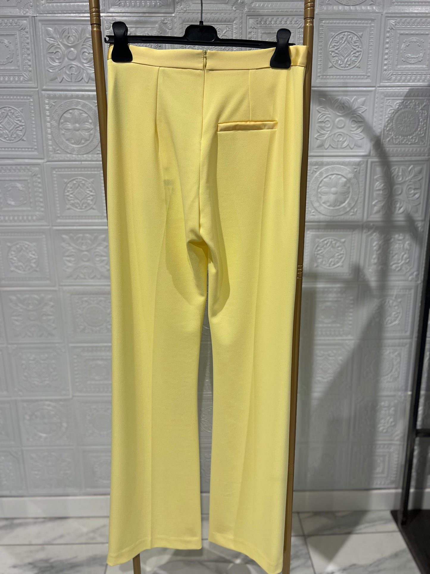 Pantalone Imperial flare Smoking Canarino