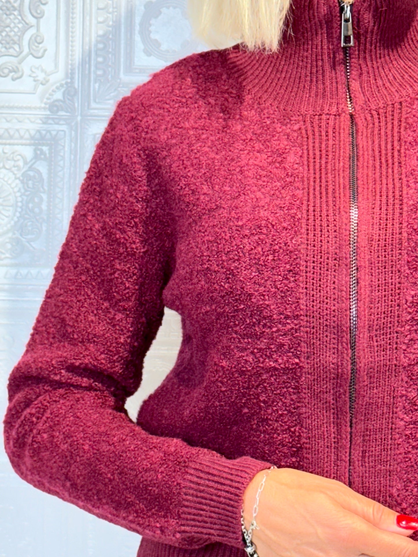 Cardigan Mimi Bordeaux