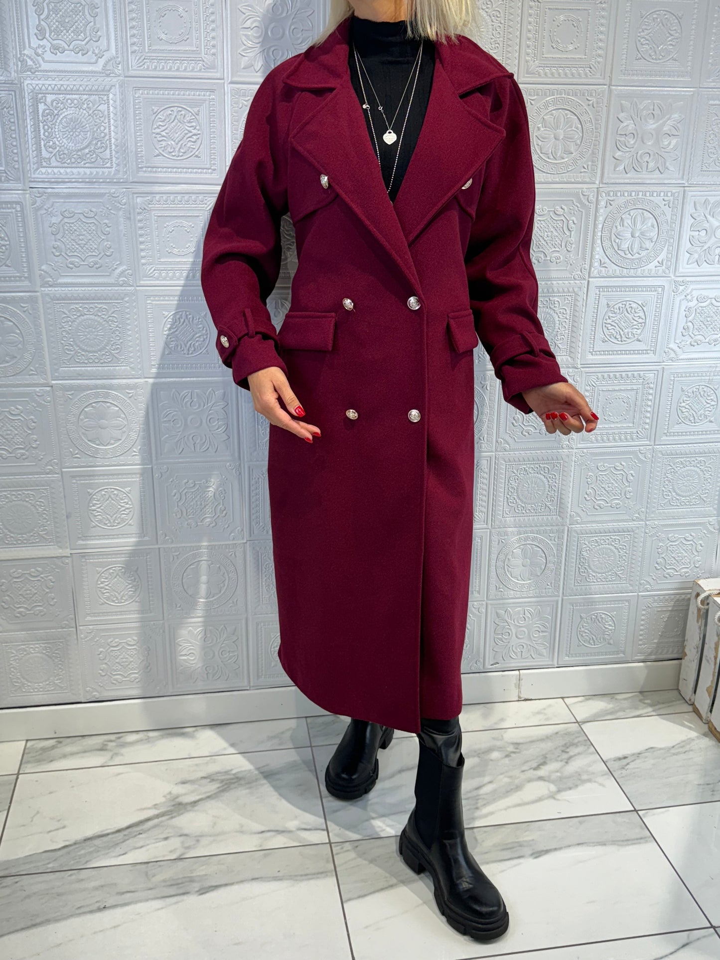 Cappotto Gio Bordeaux