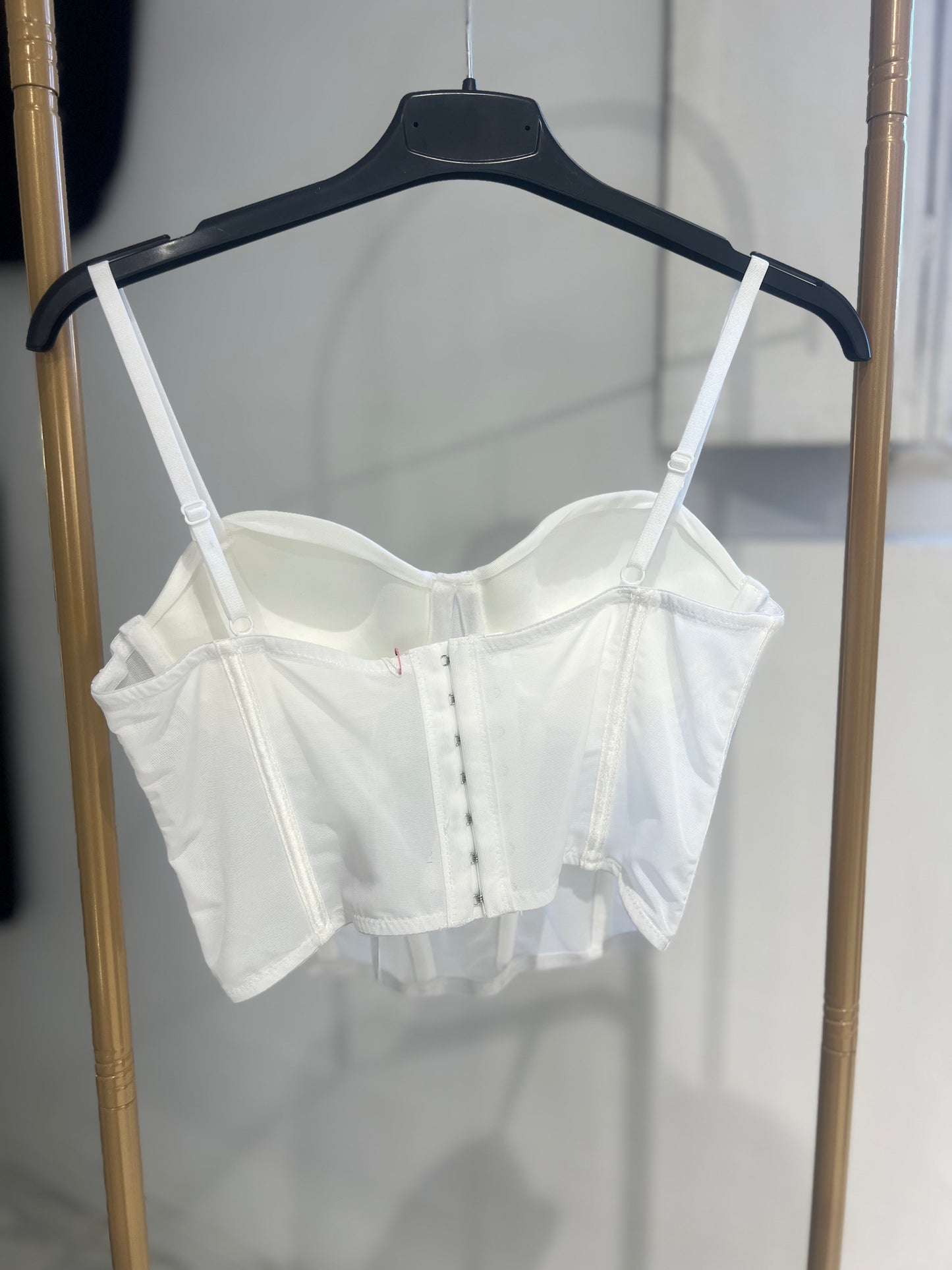 Bustier Con Stecche Bianco