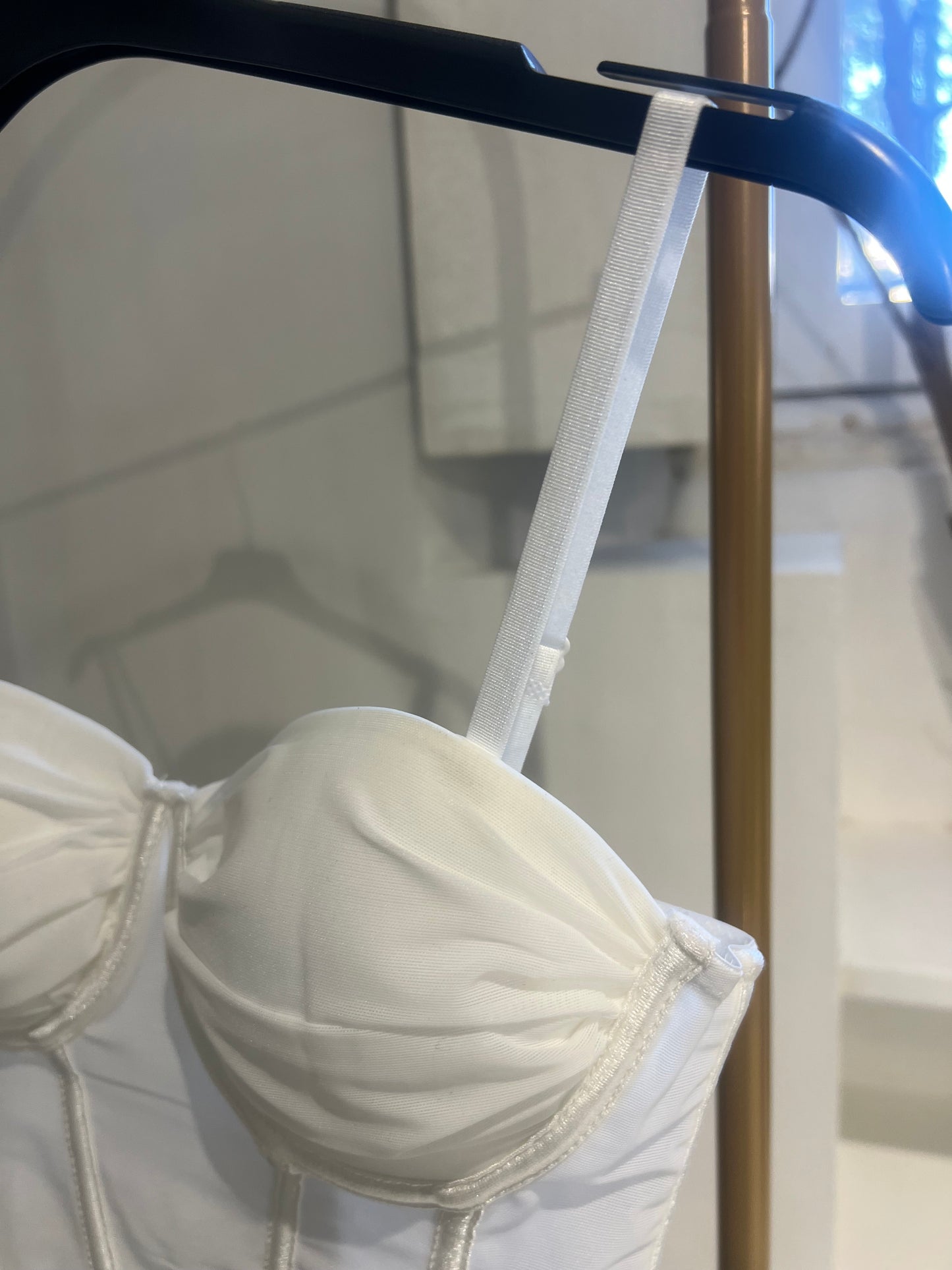 Bustier Con Stecche Bianco