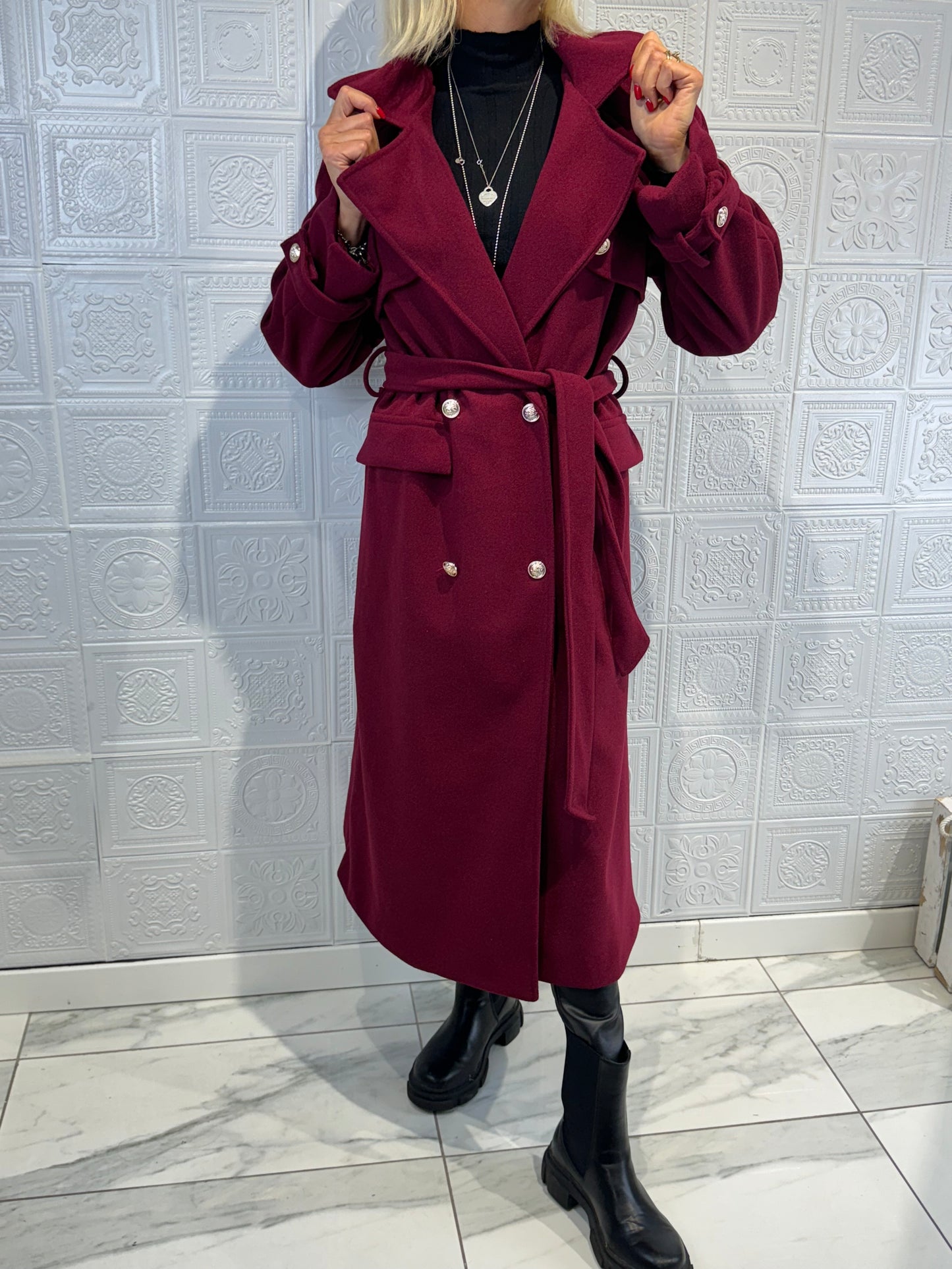 Cappotto Gio Bordeaux