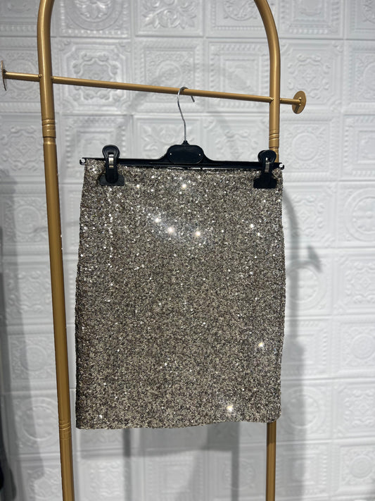 Gonna Paillettes Dorata