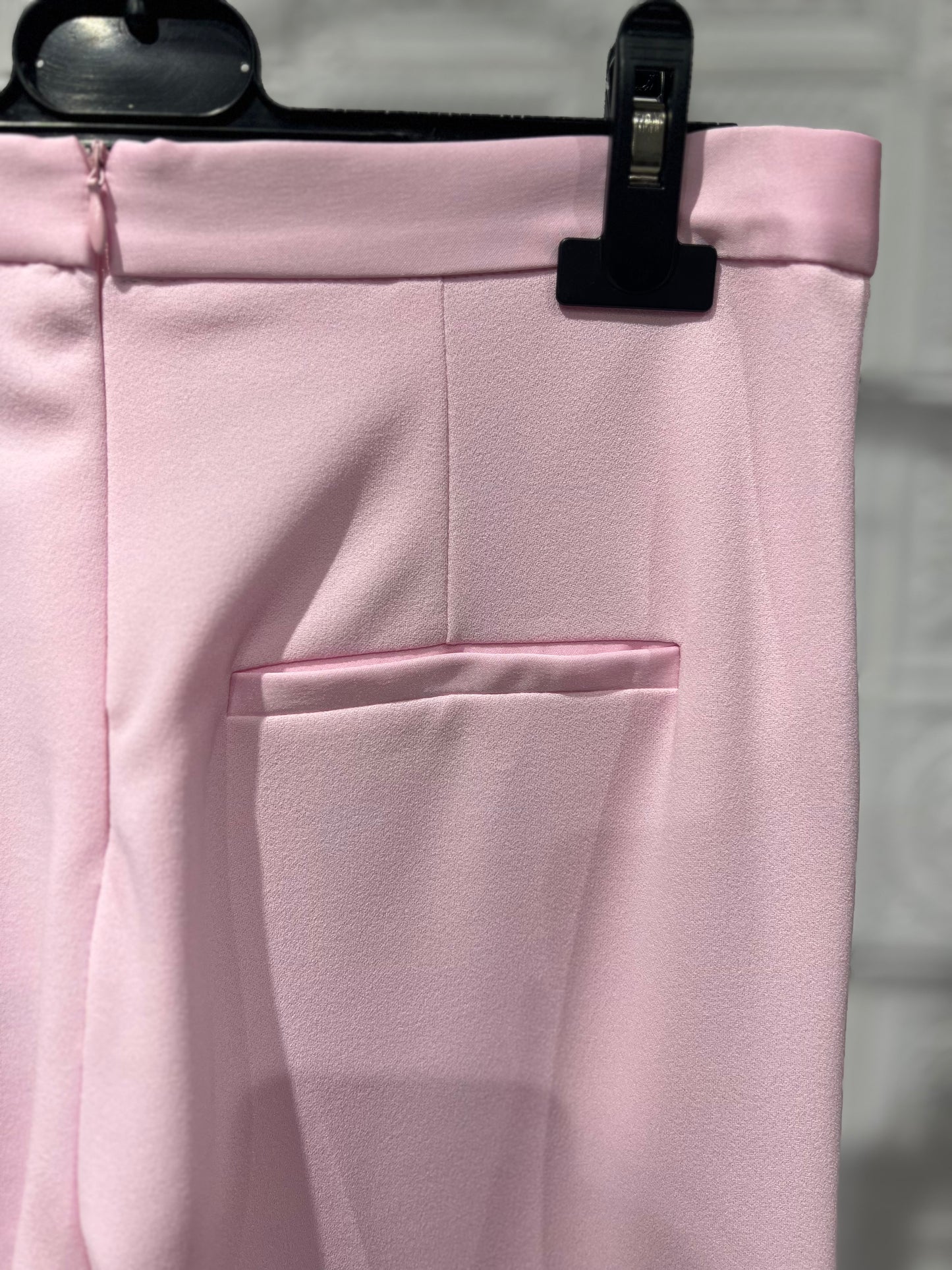 Pantalone Imperial flare Smoking Rosa Confetto