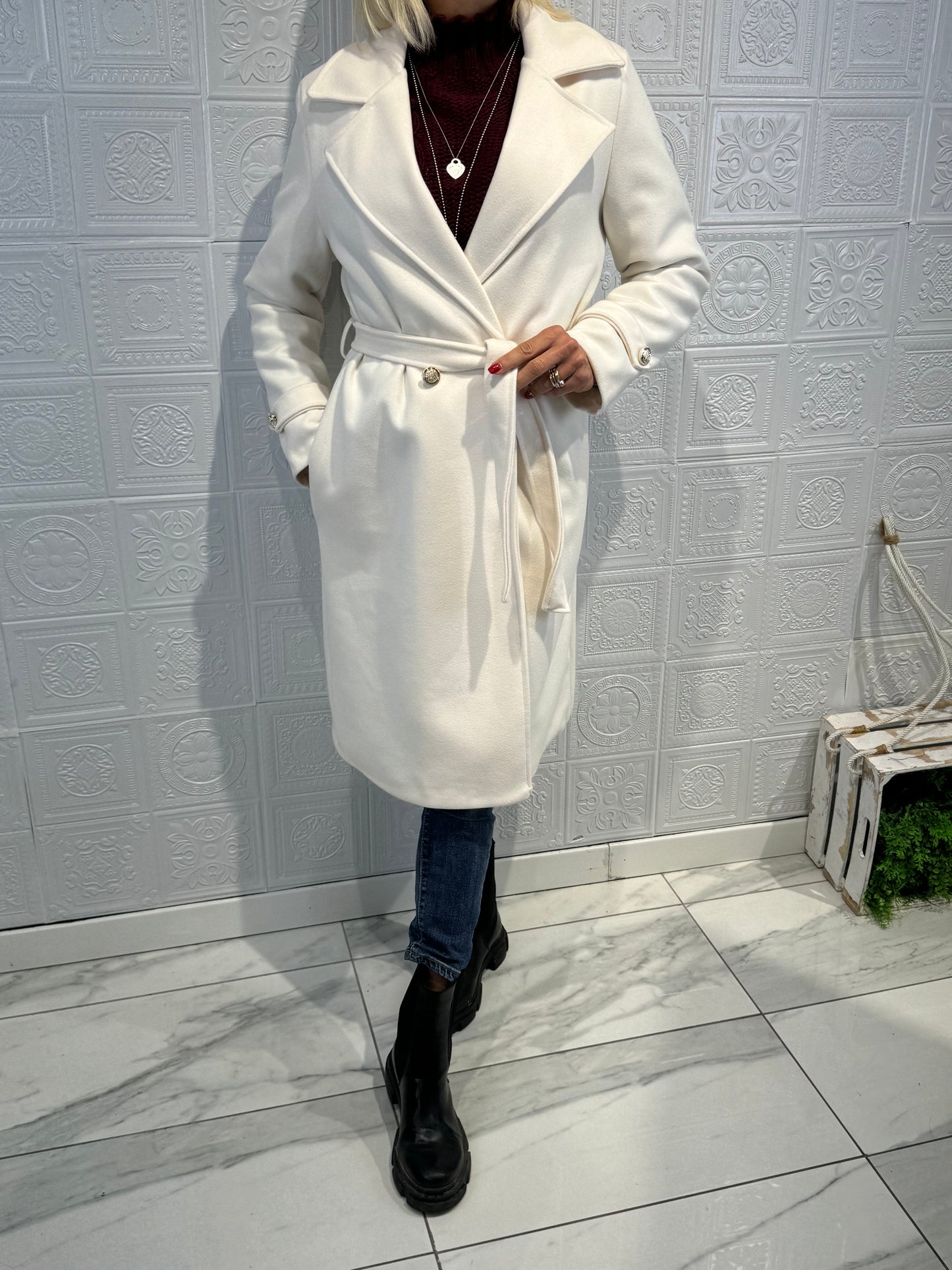 Cappotto Zaira Bianco