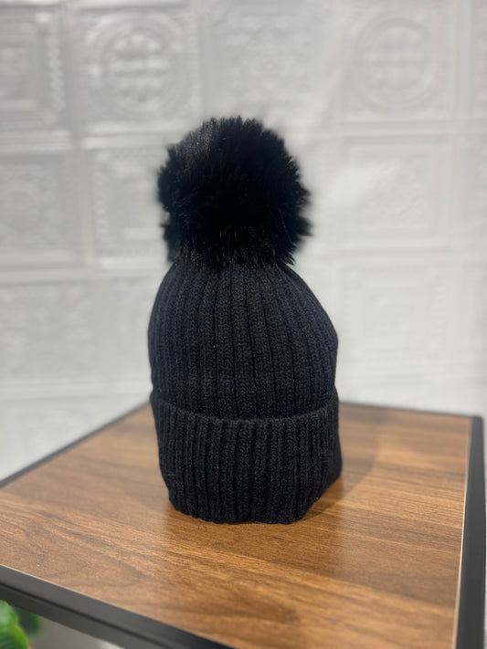 Cappello Pon Pon Nero
