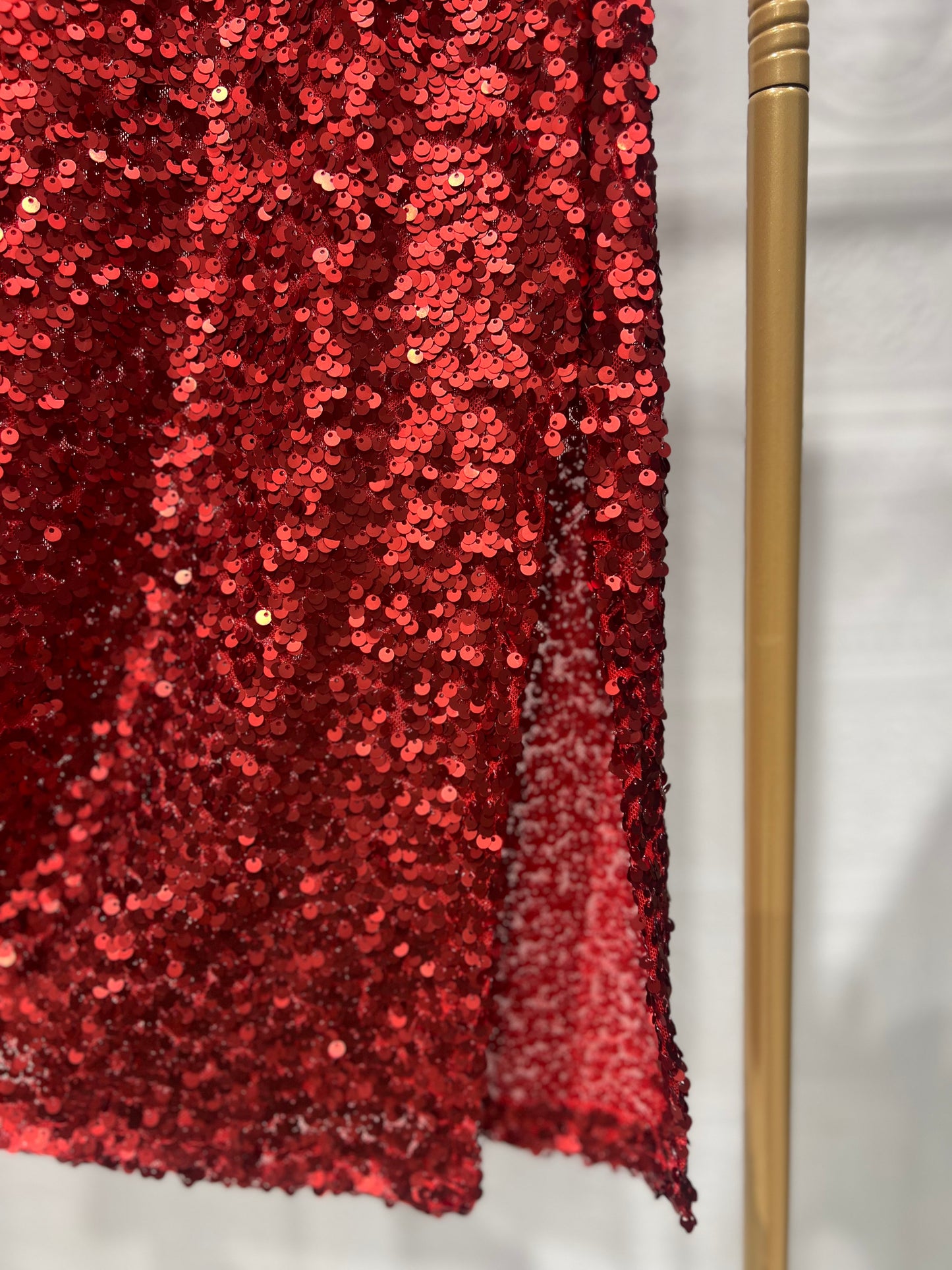 Longuette in Paillettes Rossa