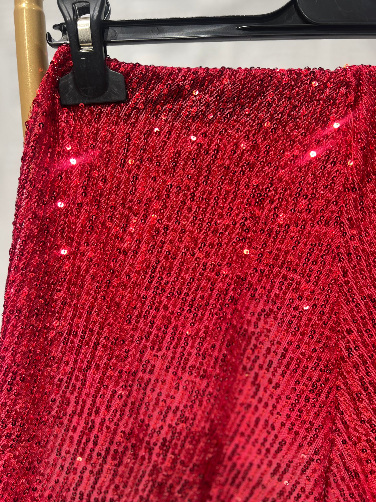 Pantaloncino Paillettes Rosso