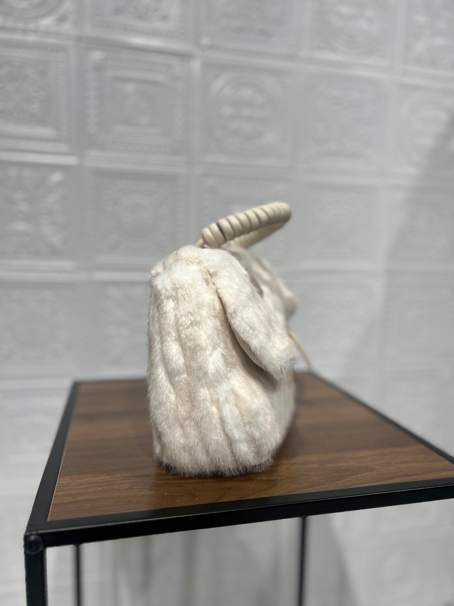 Borsa Piccola Pelo Panna